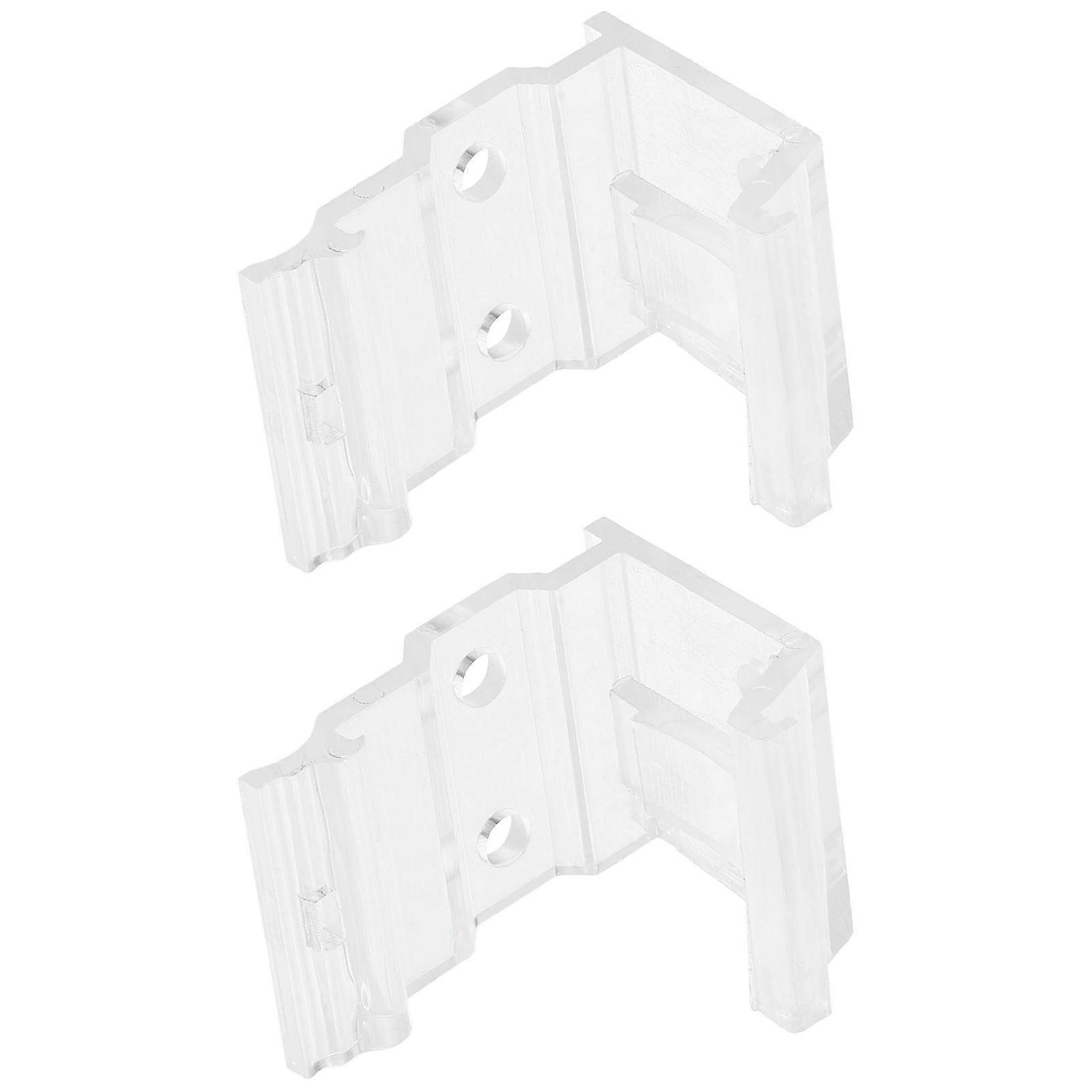 2pcs Vertical Blind Brackets Louver Support Easy Installation Stable Stylish Design For Window Blinds