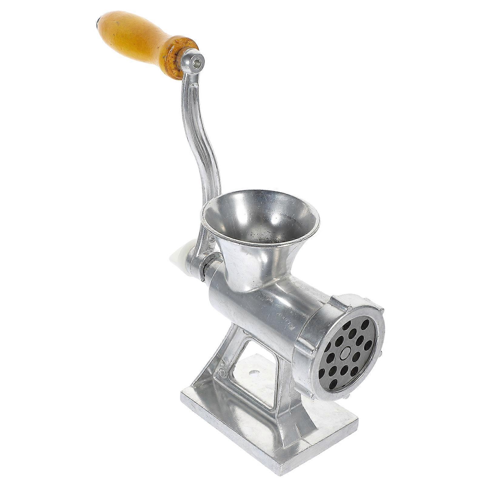 Manual Meat Grinder Stuffing Sausages Home Users Small Meat Grinder Silver 15.50X15.00X7.00CM 1 Set