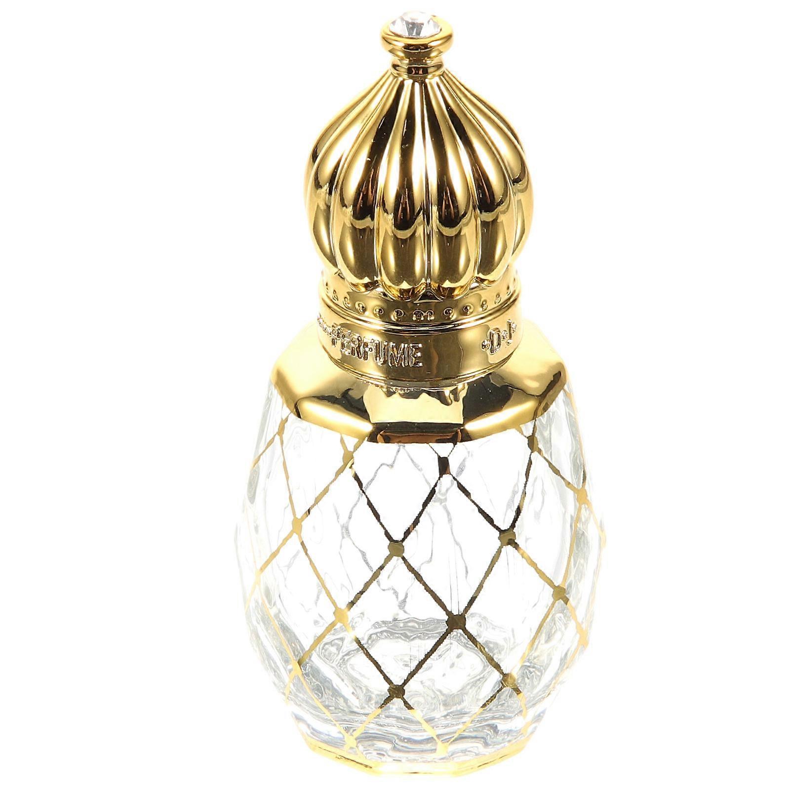 Vintage Style Refillable Travel Perfume Bottle with Cap for Essential Oil Roller – Precise Dosage Control Fragrance Storage