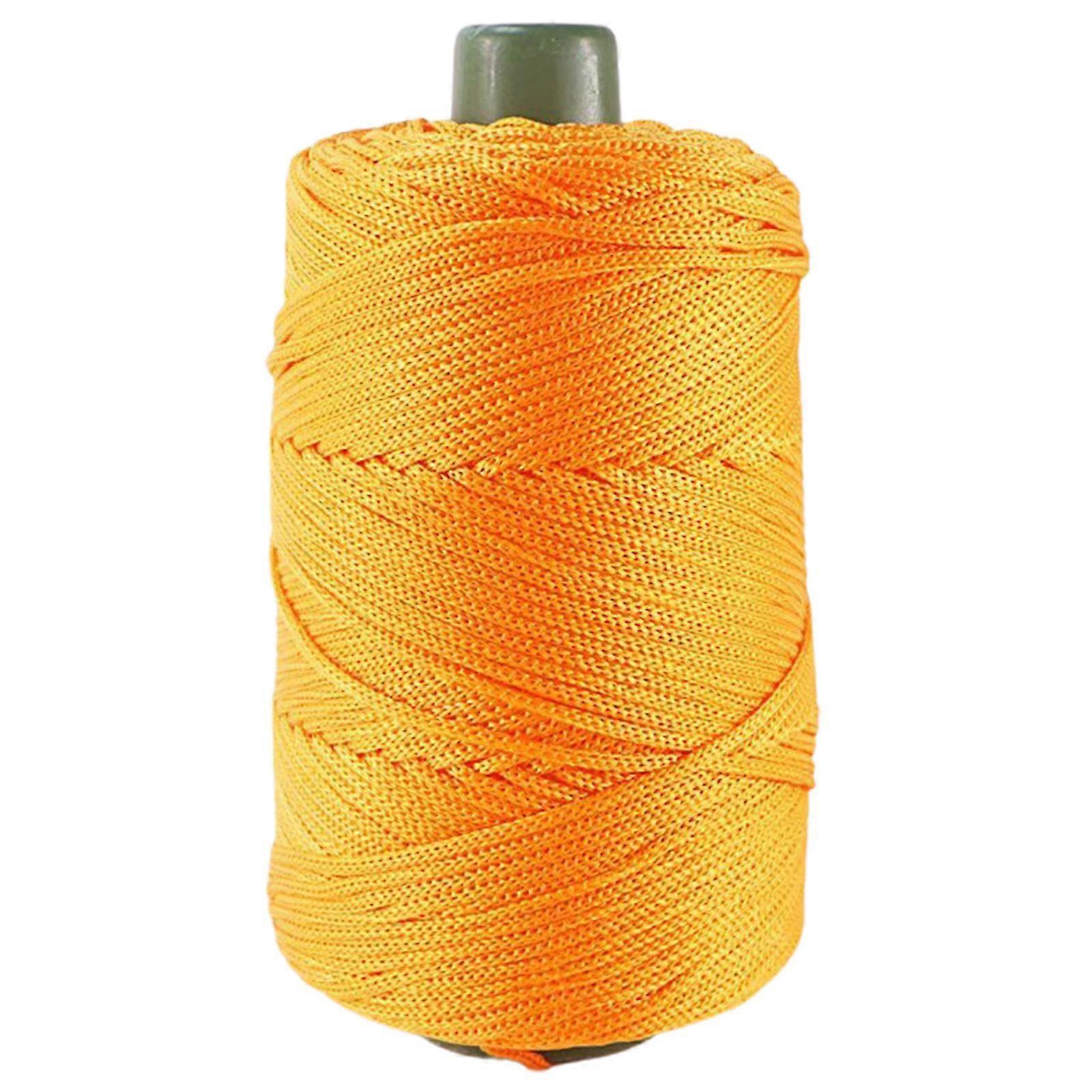 Ice Thread Hand-woven Lightweight DIY Soft Knitting Needles - Yellow