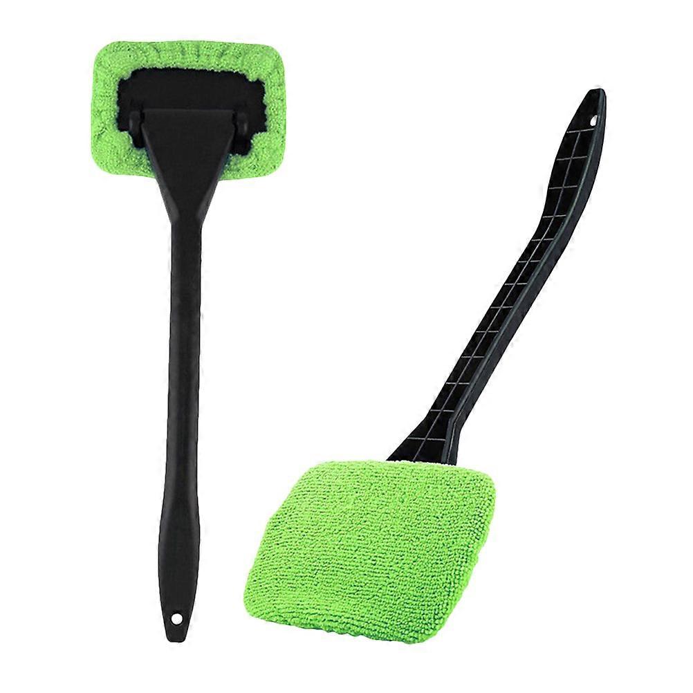 Windshield Cleaning 2Pack Window Cleaner Brush For Car Owners Bathroom Cleaning Light Abs Microfiber