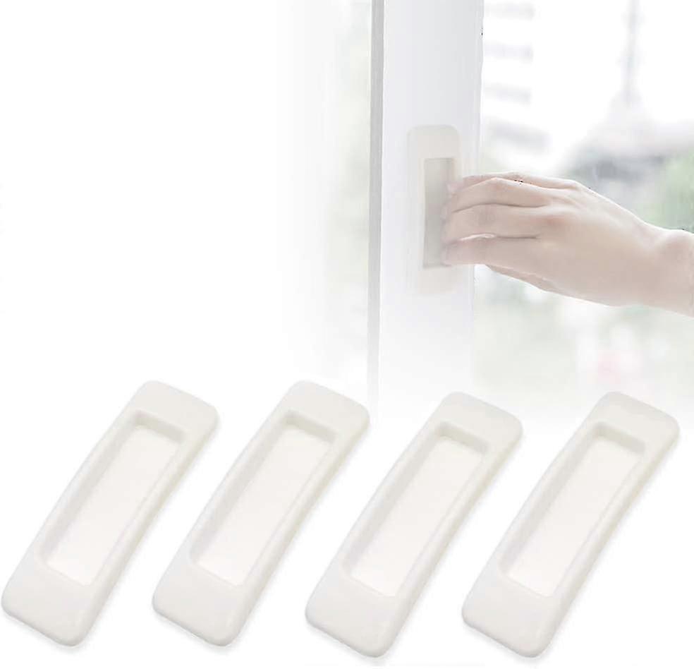 Convenient Pull Stickers for Kitchen Cupboard Door Handles and Windows (White)