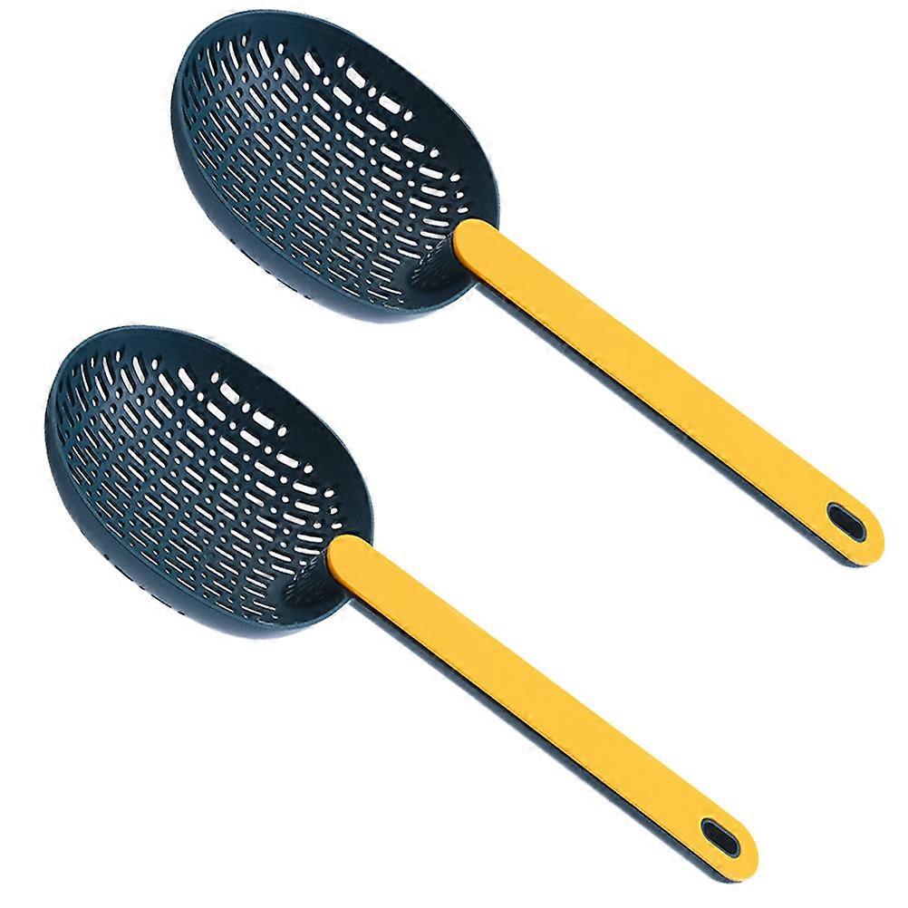 Noodle Colander Spoons Filtering Tools Hotel Round Shape Simple Design Catching Small Lumps 2Pcs