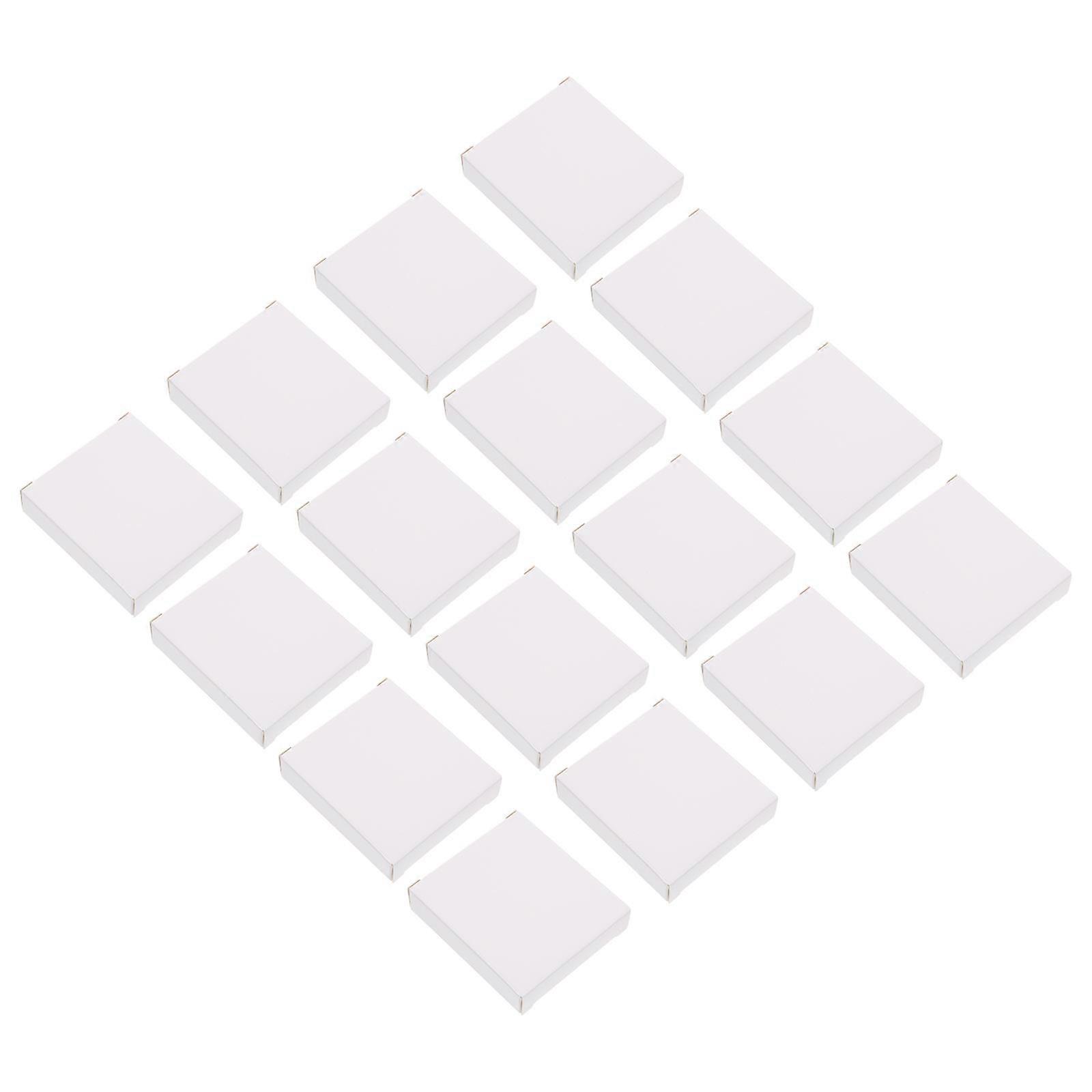 40Pcs White Paper Storage Boxes for Organization Made of Material Lightweight and