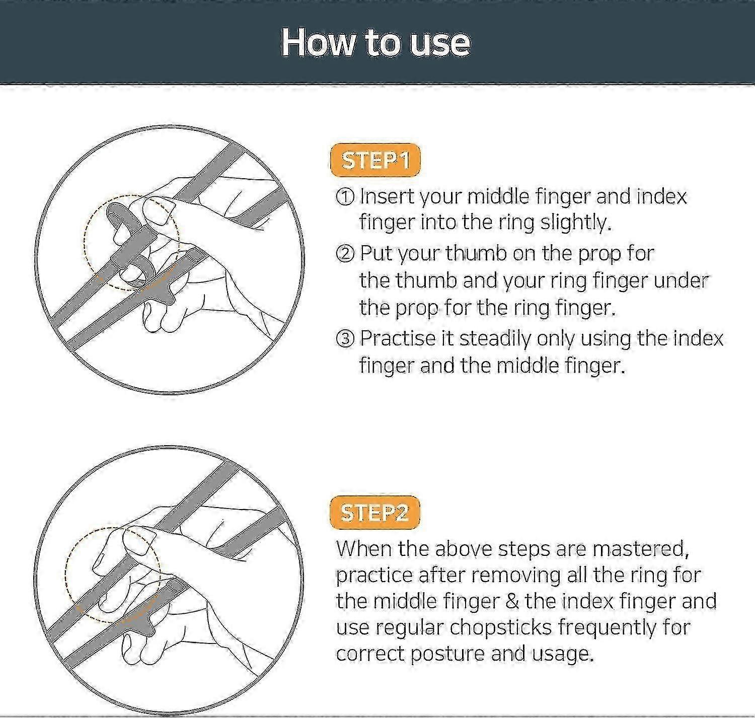 ZENGO Adult Chopstick Helpers, Training Chopsticks For Beginner Or Learner - Right Handed - Reusable And