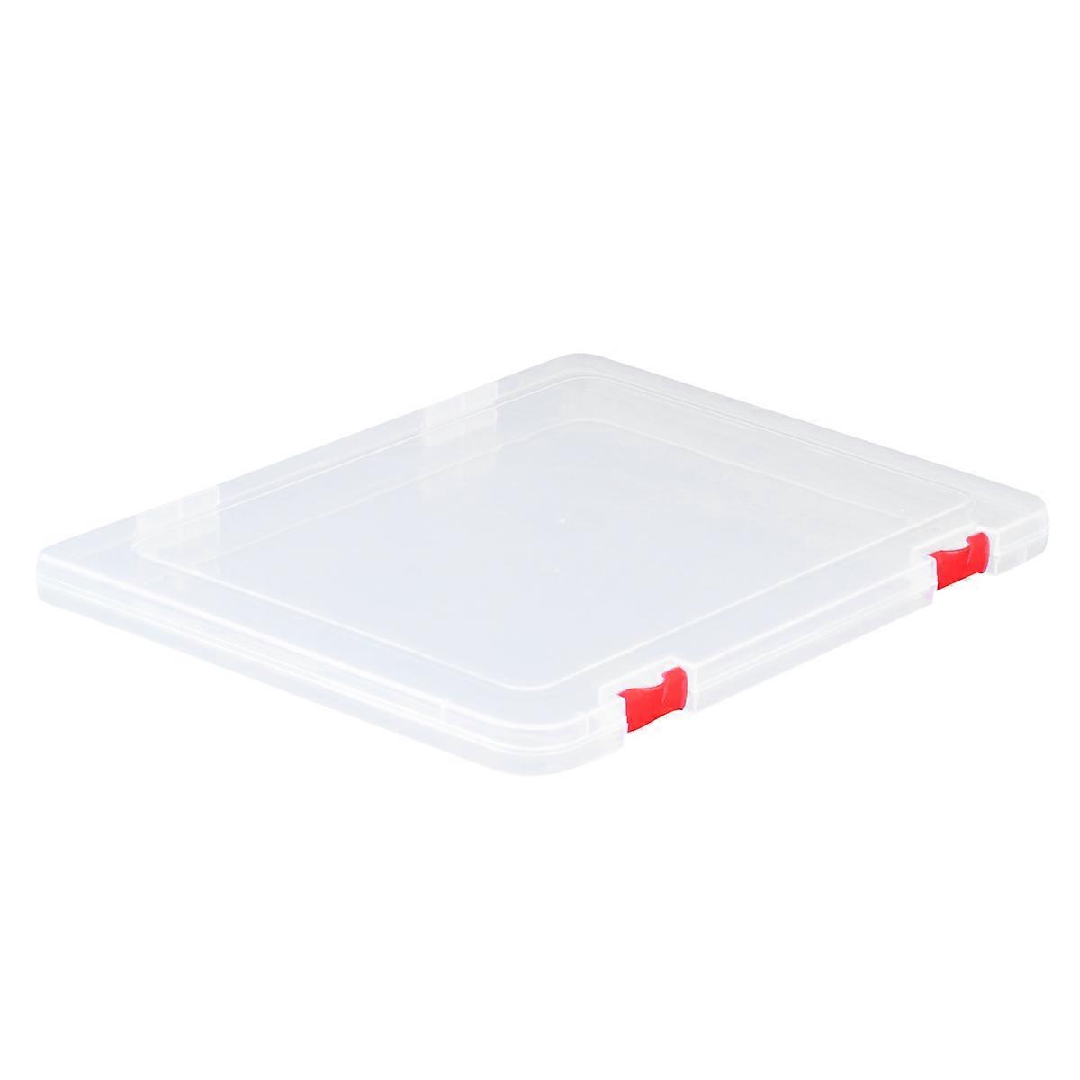 Document Organizer Desktop Tidying Paper Organizer Simple Design For Home Office Red 1Pcs