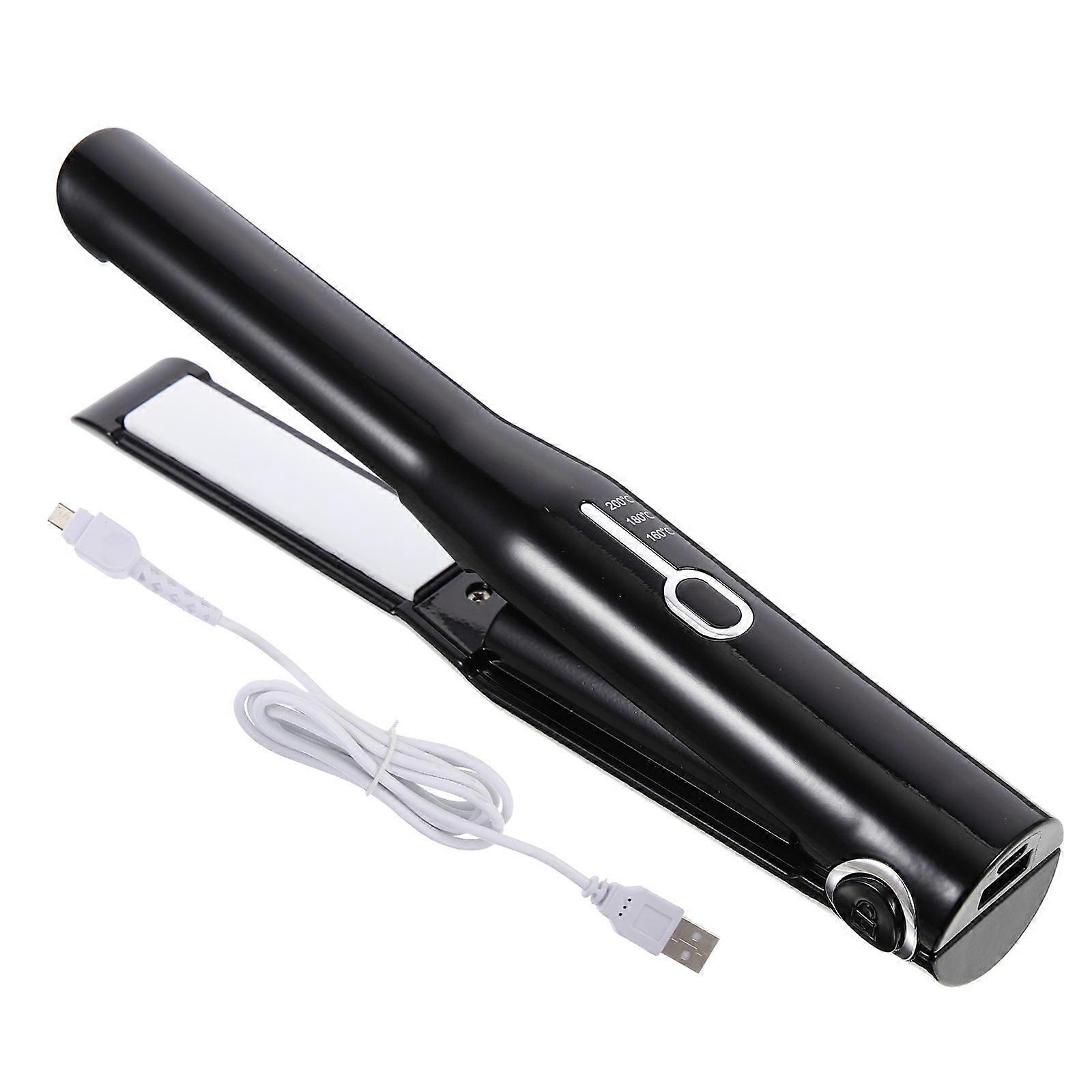 Portable Wireless Hair Curler & Straightener – Mini Electric Styling Tool with Adjustable Temperature, Travel Friendly Design for Women & Men