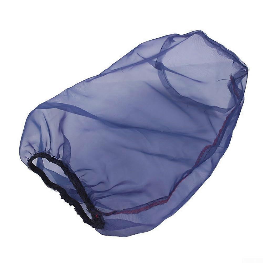 Air filter protective cover keeps dirt away while allowing the engine to breathe (long blue)'