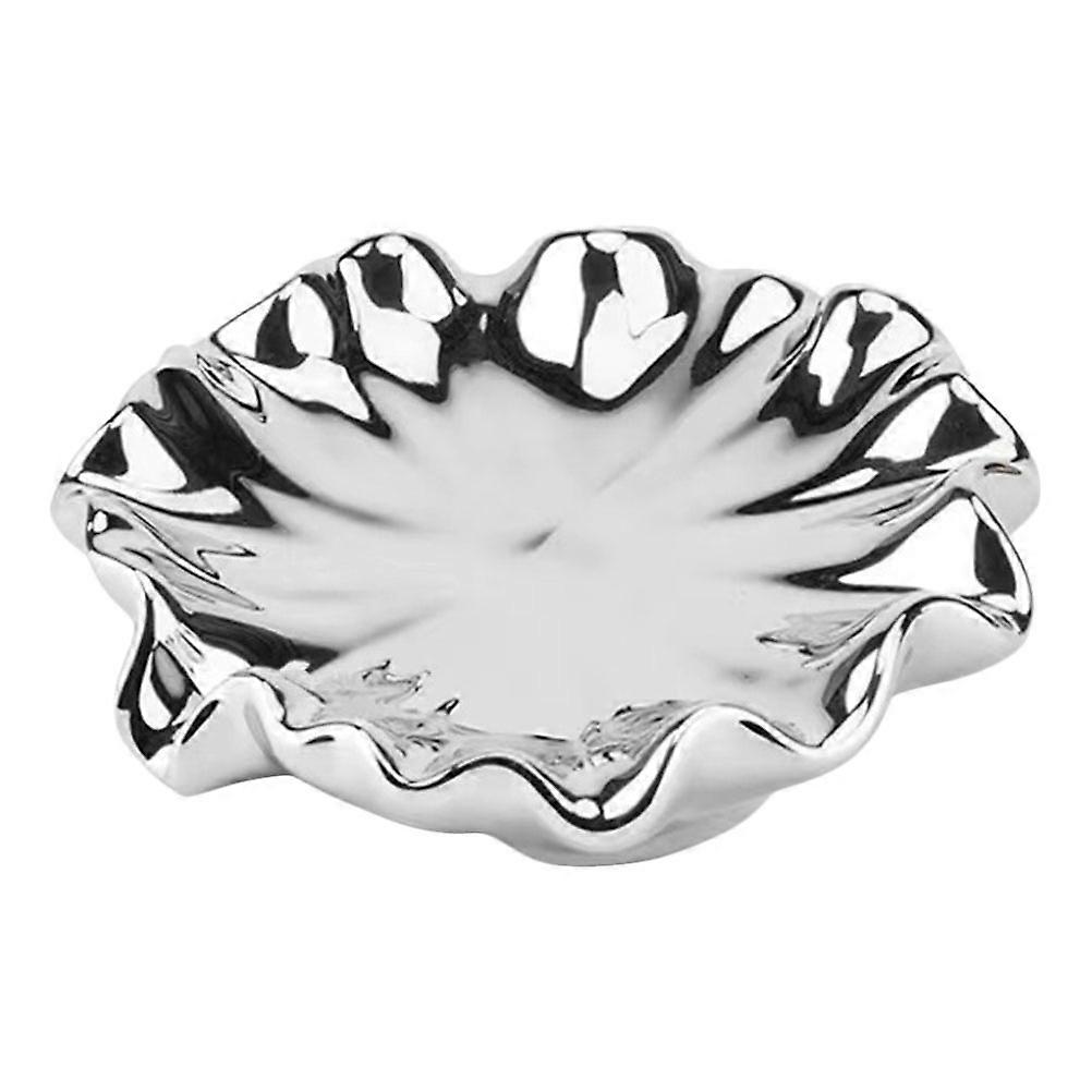 Ceramic Soap Dish Holder for Bathroom Kitchen Home Use 1 Set