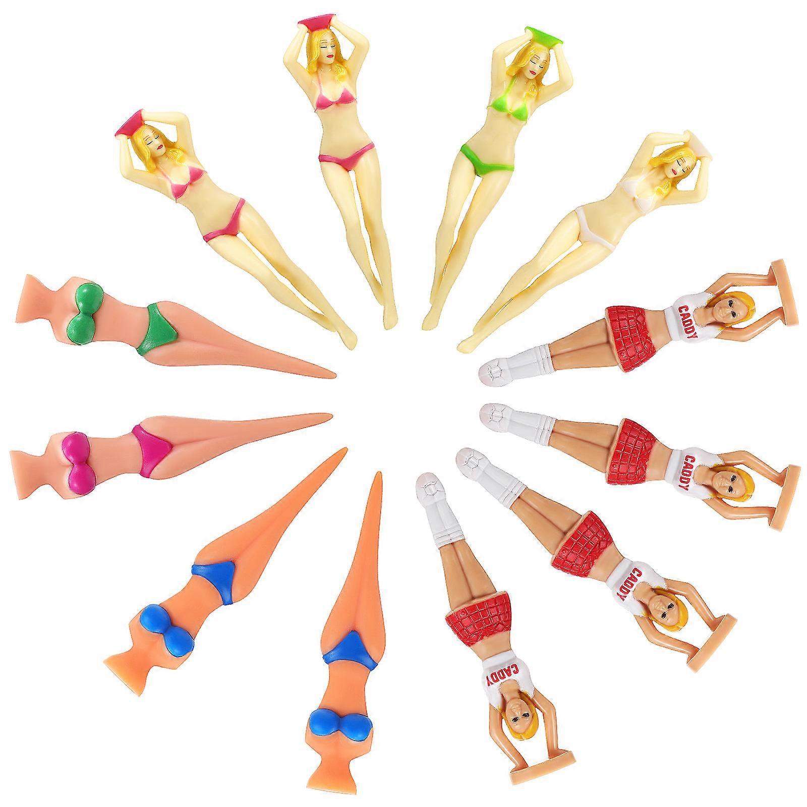 Golf Tees High Performance Plastic Tees for Golf 12Pcs Assorted Color