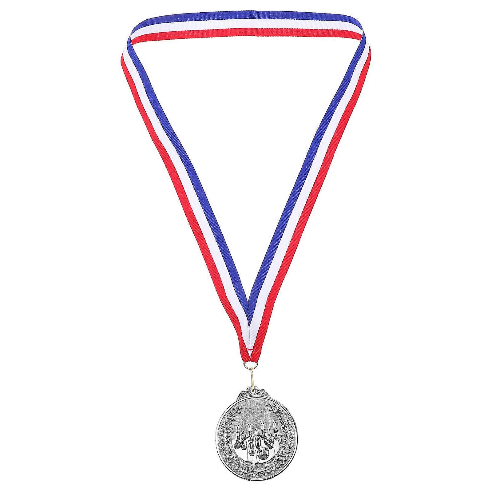 Bowling Medals for Awards Made of Durable Zinc Alloy in Silver Color for Decoration and Sports