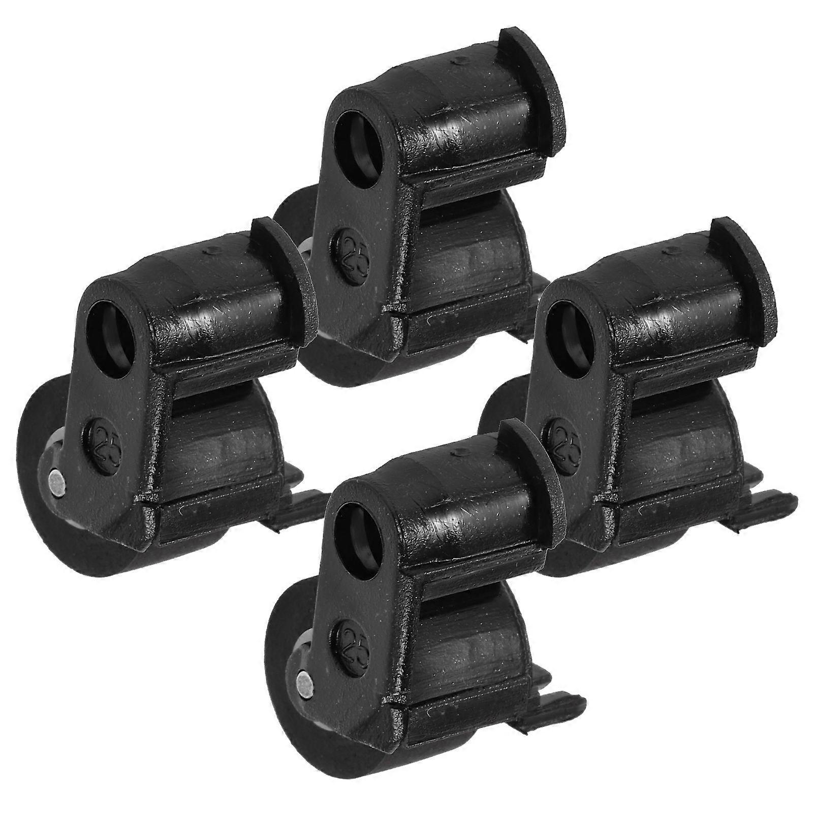 Pinch Roller Cassette Machine Part for Audio Recording Compact Design Black 4Pcs