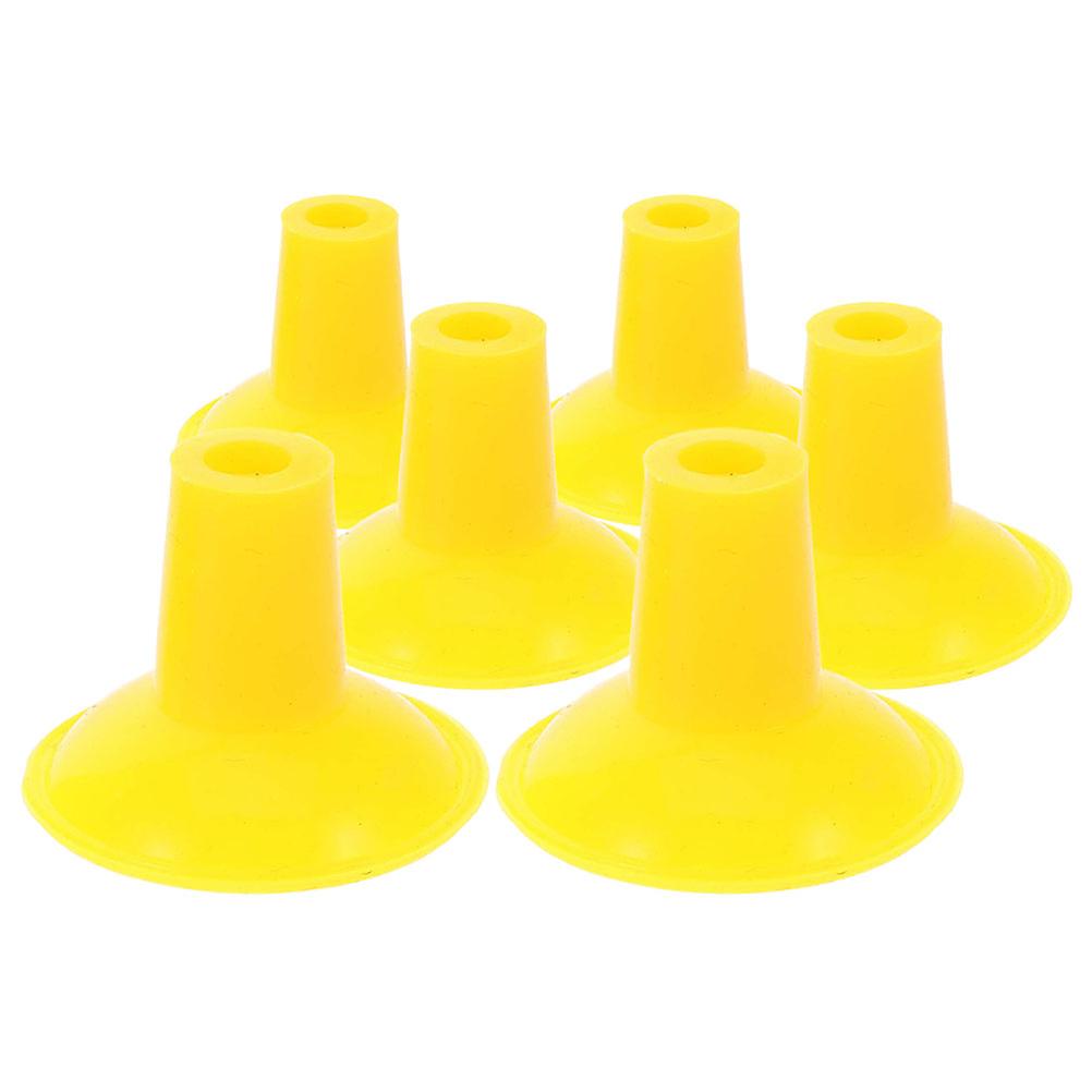 6pcs Automotive Engine Valve Lapping Tool Set Precision Valve Lapping Tool Kit for Automotive Engine Repair Attachment Yellow Color