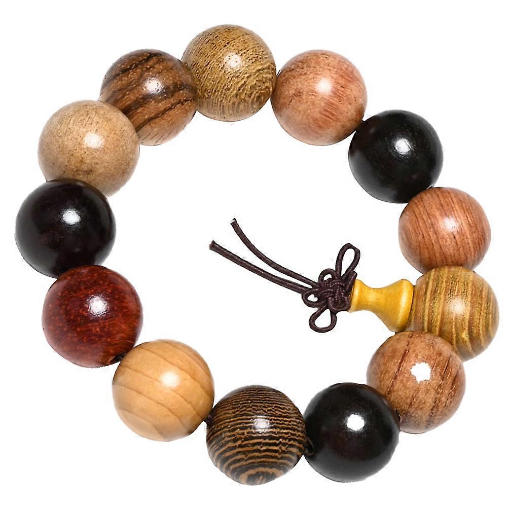 Natural Sandalwood Buddha Bead Bracelet – Wooden Handcrafted Jewelry for Meditation, Spirituality & Daily Wear – Comfortable & Durable Design