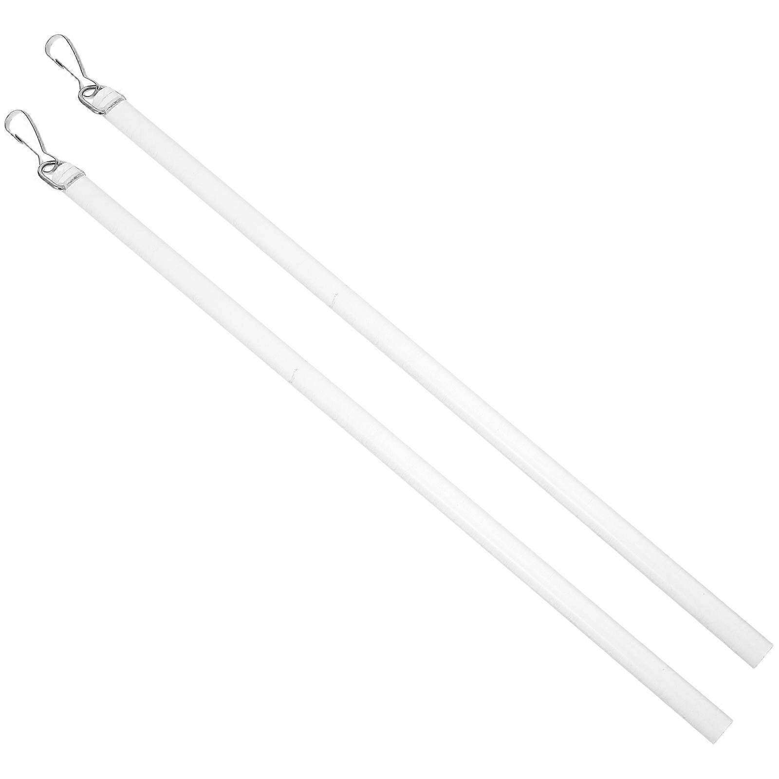 Clear Curtain Pull Stick 2pcs Transparent Blind Control Rods for Easy Installation, Elegant Window Treatment for Home or Office
