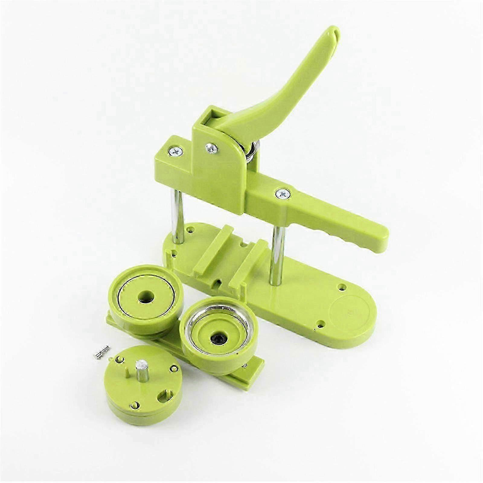 Button Maker Machine for 25mm 32mm 37mm 44mm Pin Badges - No Installation Required Punch Press Kit Compatible with KiQa