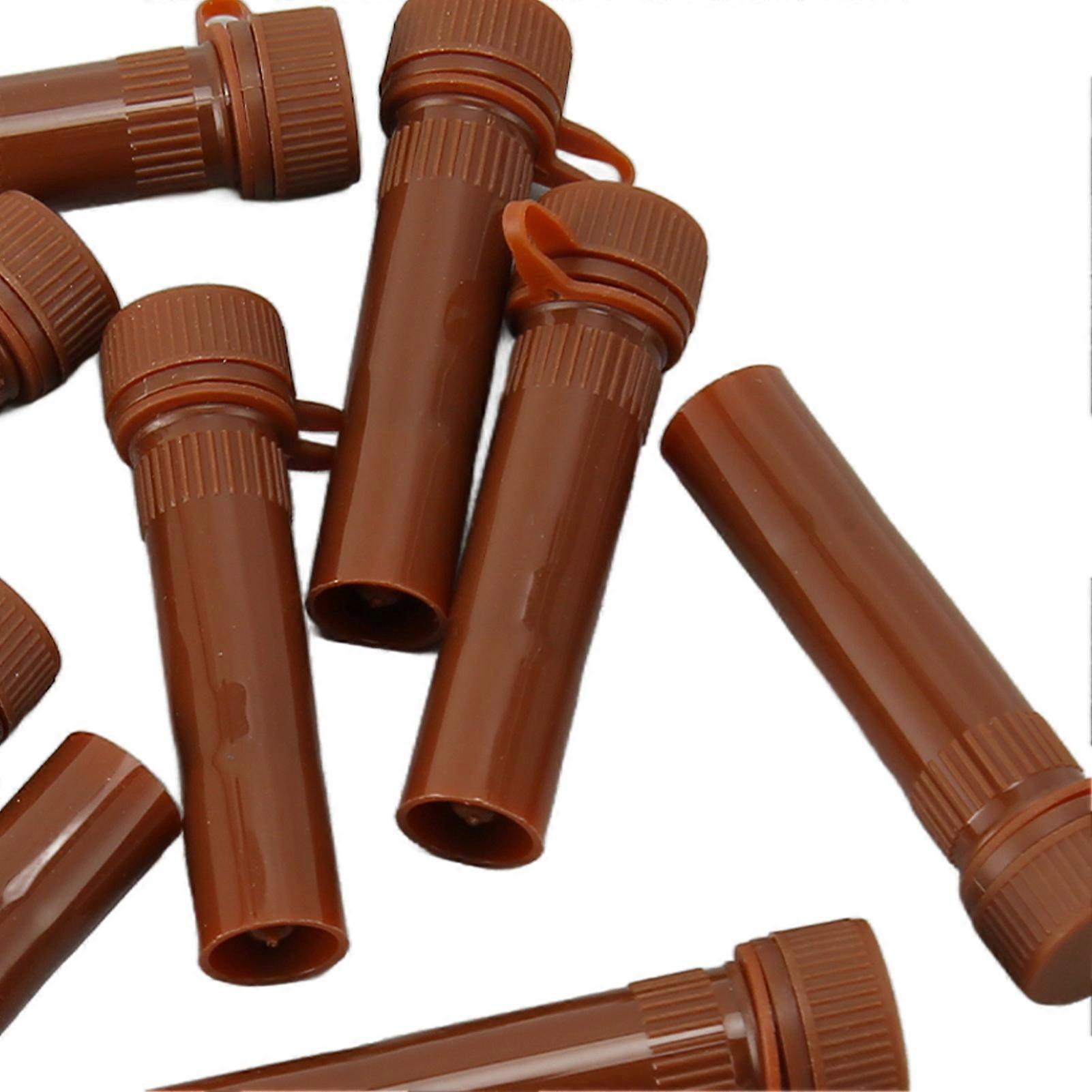 500pcs Microcentrifuge Tube Professional Clear Polypropylene 1.5ml Centrifuge Tube with Snap Cover for Laboratory Supplies Flat Bottom, Brown