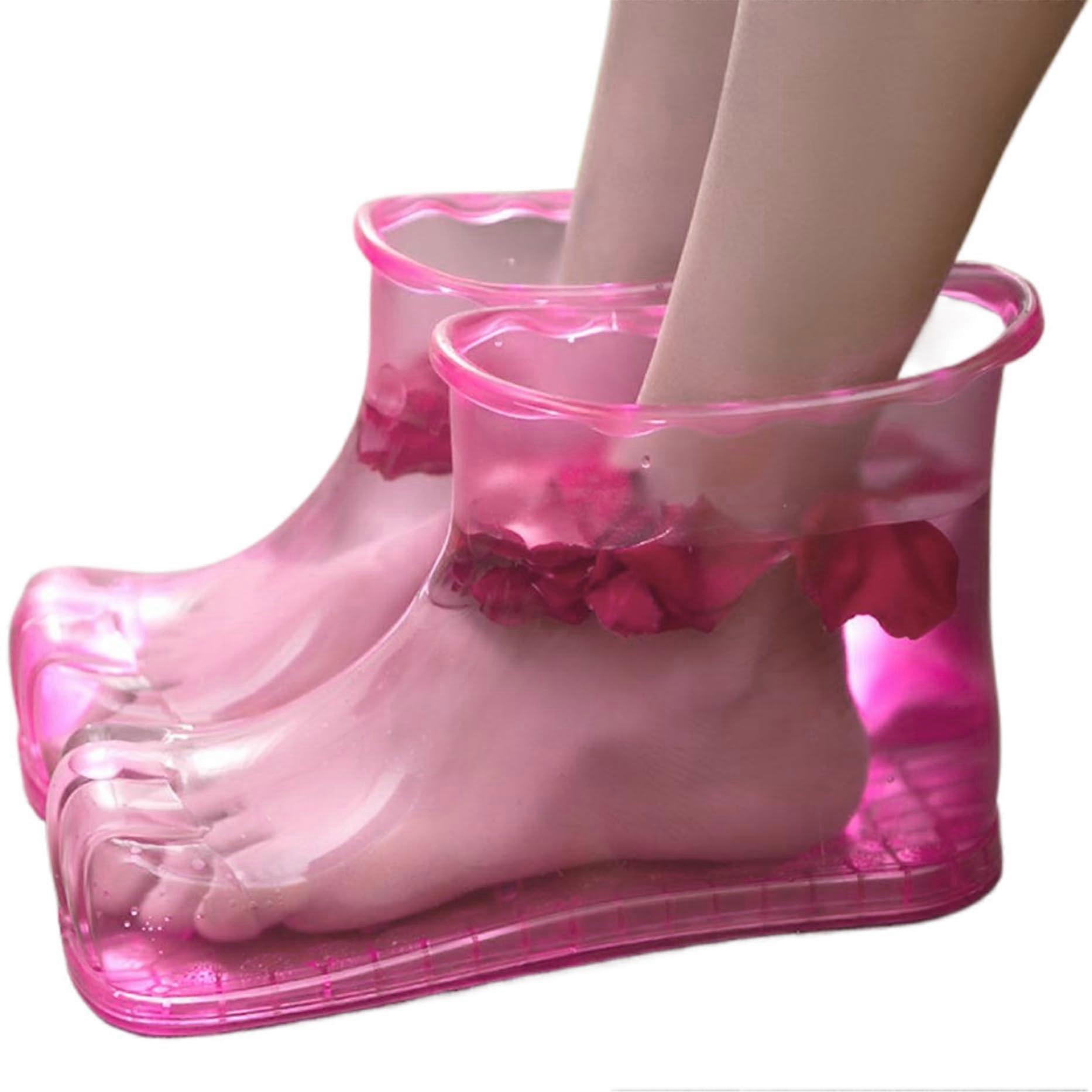 Foot Bath, Foot Pool for Soaking the Feet, Full Coverage Bath Shoes with Massage Points, Easy to Use, Portable Soaker for Relaxing and SelfCare