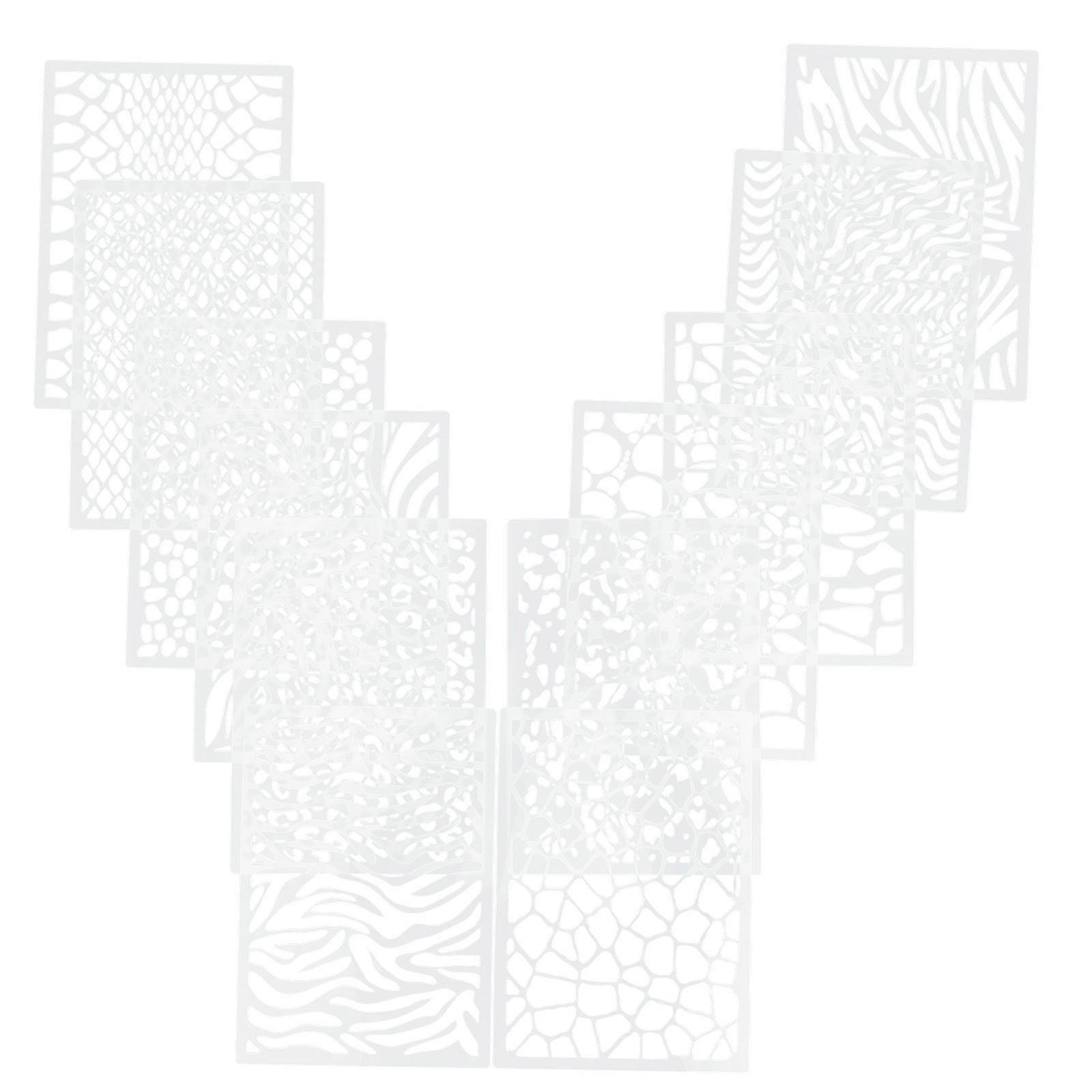Painting Stencils Craft Stencil Template Diy Projects 12Pcs