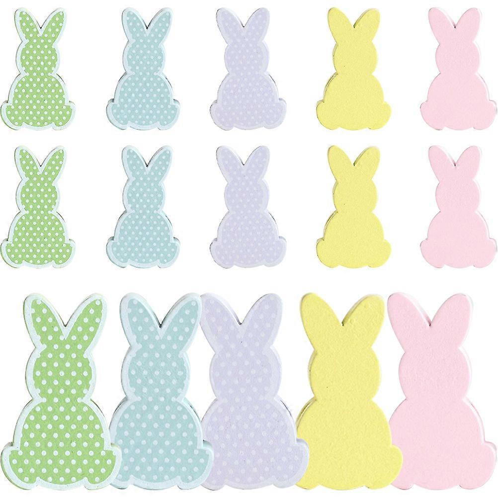 Adorable Rabbit Charm Beads for Jewelry Making Crafts Assorted Color 24 Pieces