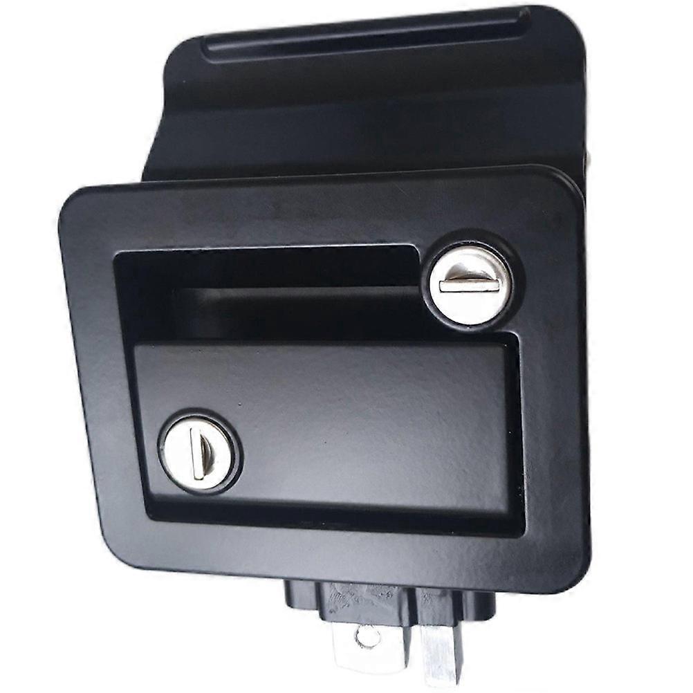 RV Door Supply 1 Set RV Door Latch Security Lock Travel Trailer Door Black 15.4x11cm Durable Function