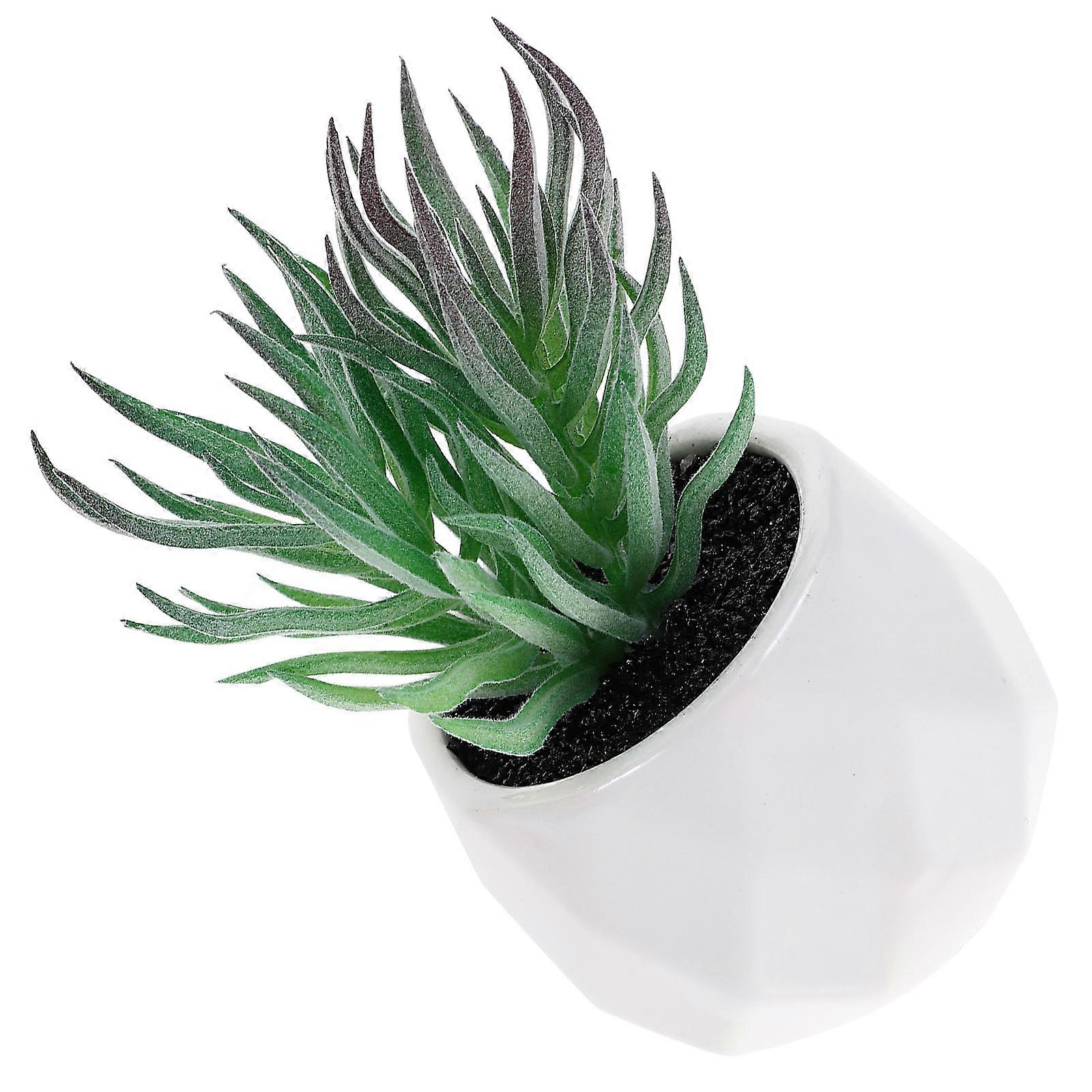 Lifelike Artificial Bonsai in Ceramic Pot for Desk Decor Green Color Easy to Maintain