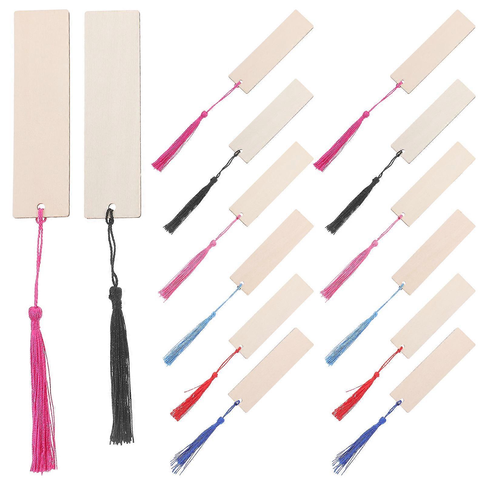 DIY Blank Bookmarks For Kids And Craft Lovers Beige Rectangle Hand Painted Fun 36 Sets