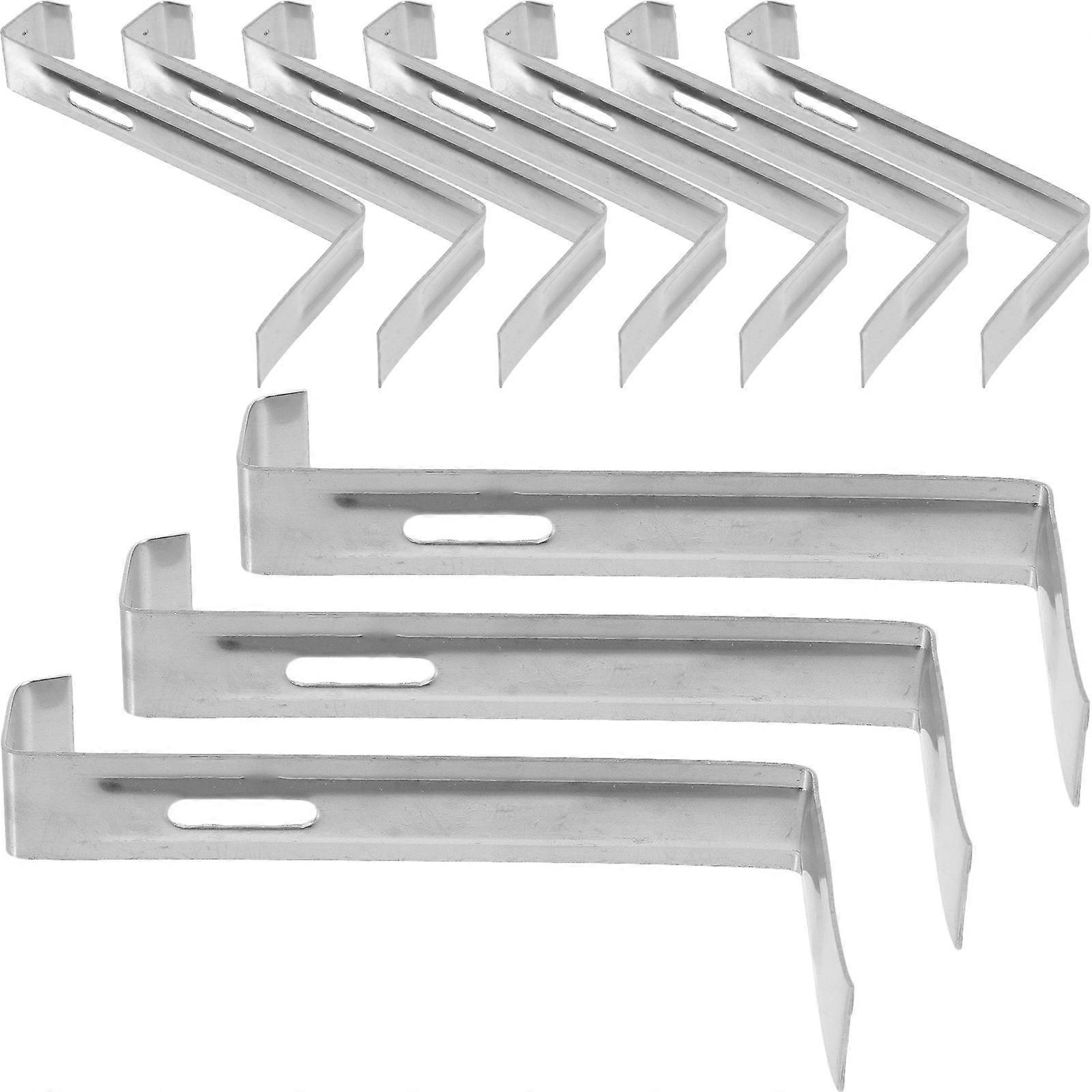 Clips de tuile de toit 20pcs crochets en acier inoxydable robustes pour une utilisation argent