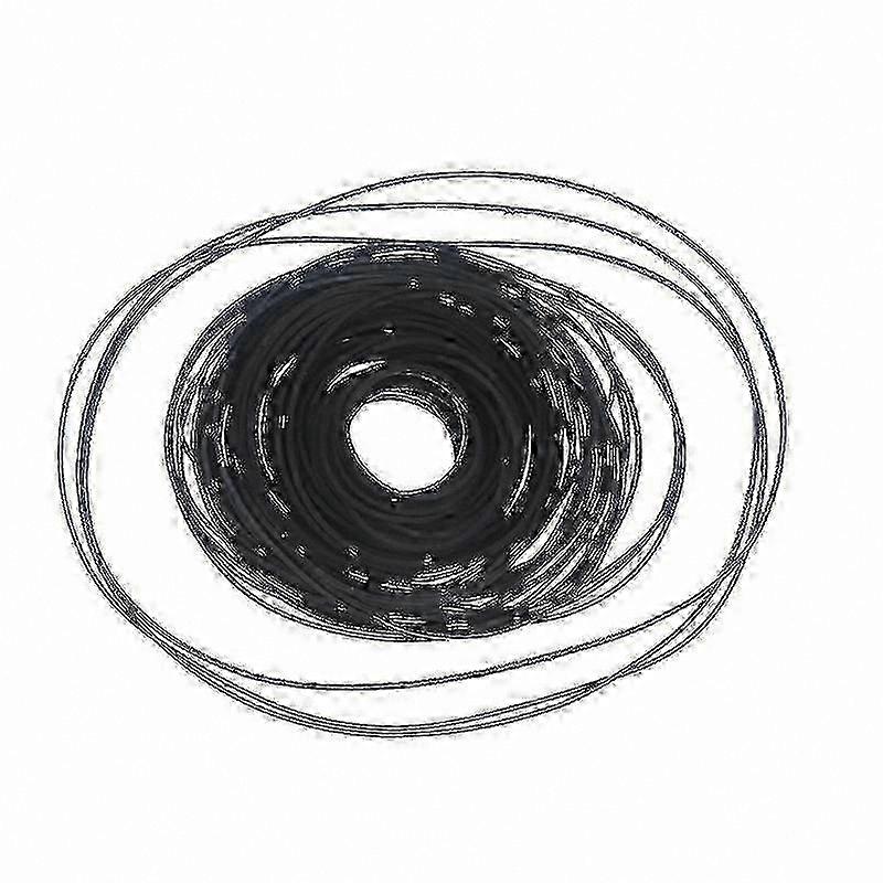 Lot of 100 Square Rubber Belts for Cassette Player and Recorder Maintenance