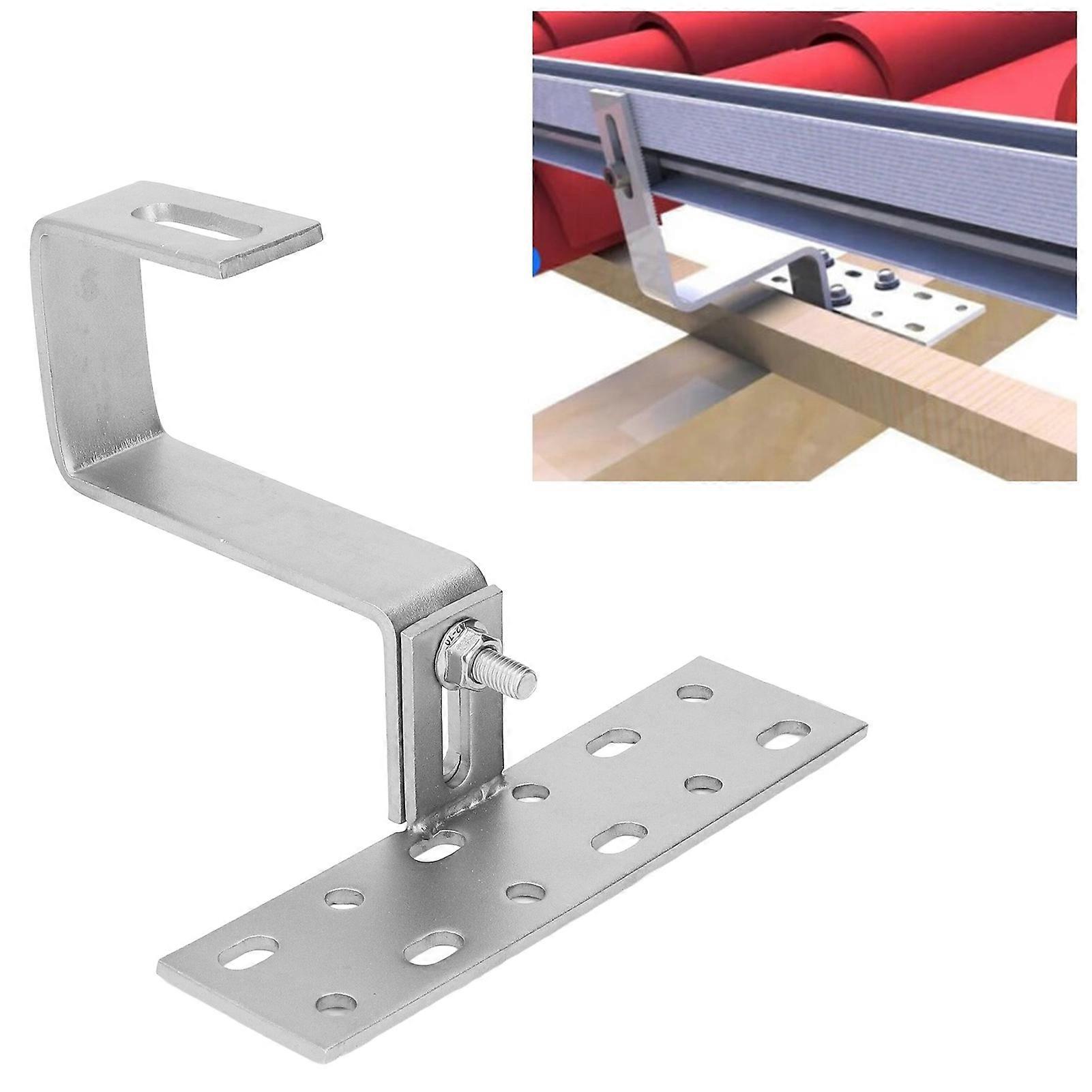 Solcellepanelbrakett rustfritt stål værbestandig PV-panelmonteringsbrakett for murstein steinflistak 