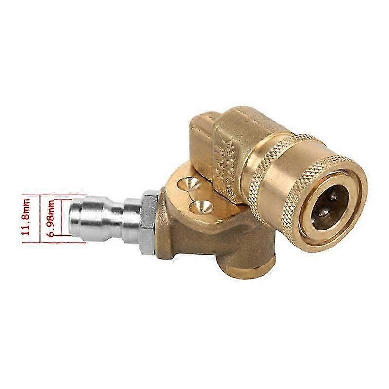 1/4In Quick Connect Pivoting Coupler Adjustable Adapter W/5 Spray Nozzles Copper Connection for High
