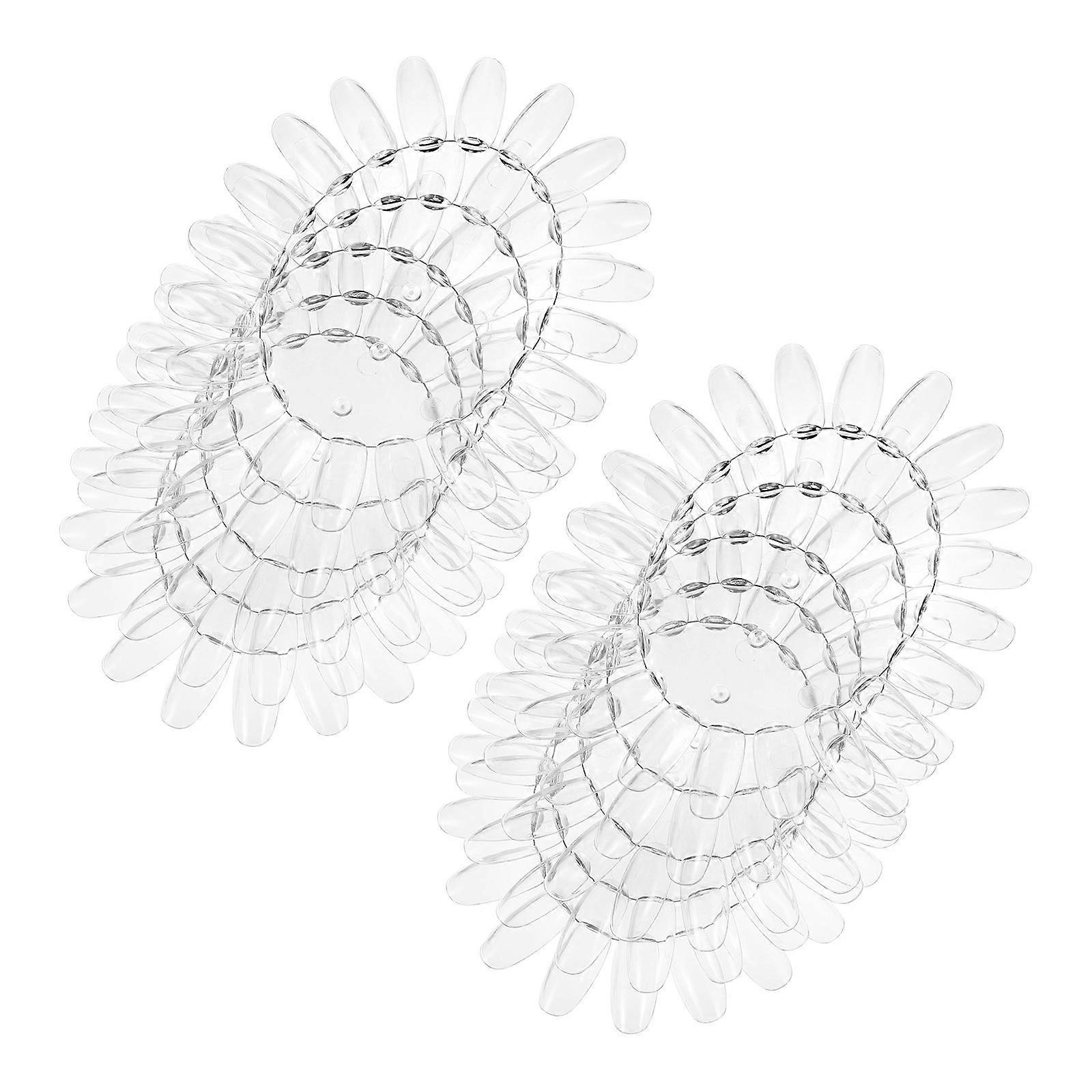 Nail Art Practice Tool Transparent Tips for Home Use Nail Enthusiasts 10Pack