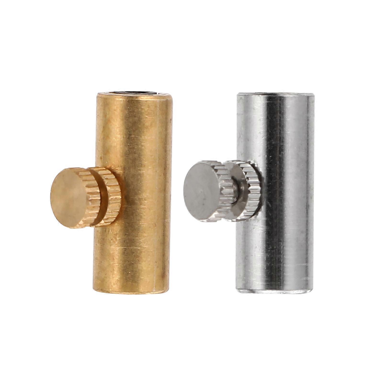 Silver Copper Guitar Part Voice Inhibition Tube for Instrument with Adjustable Knob 2PCS