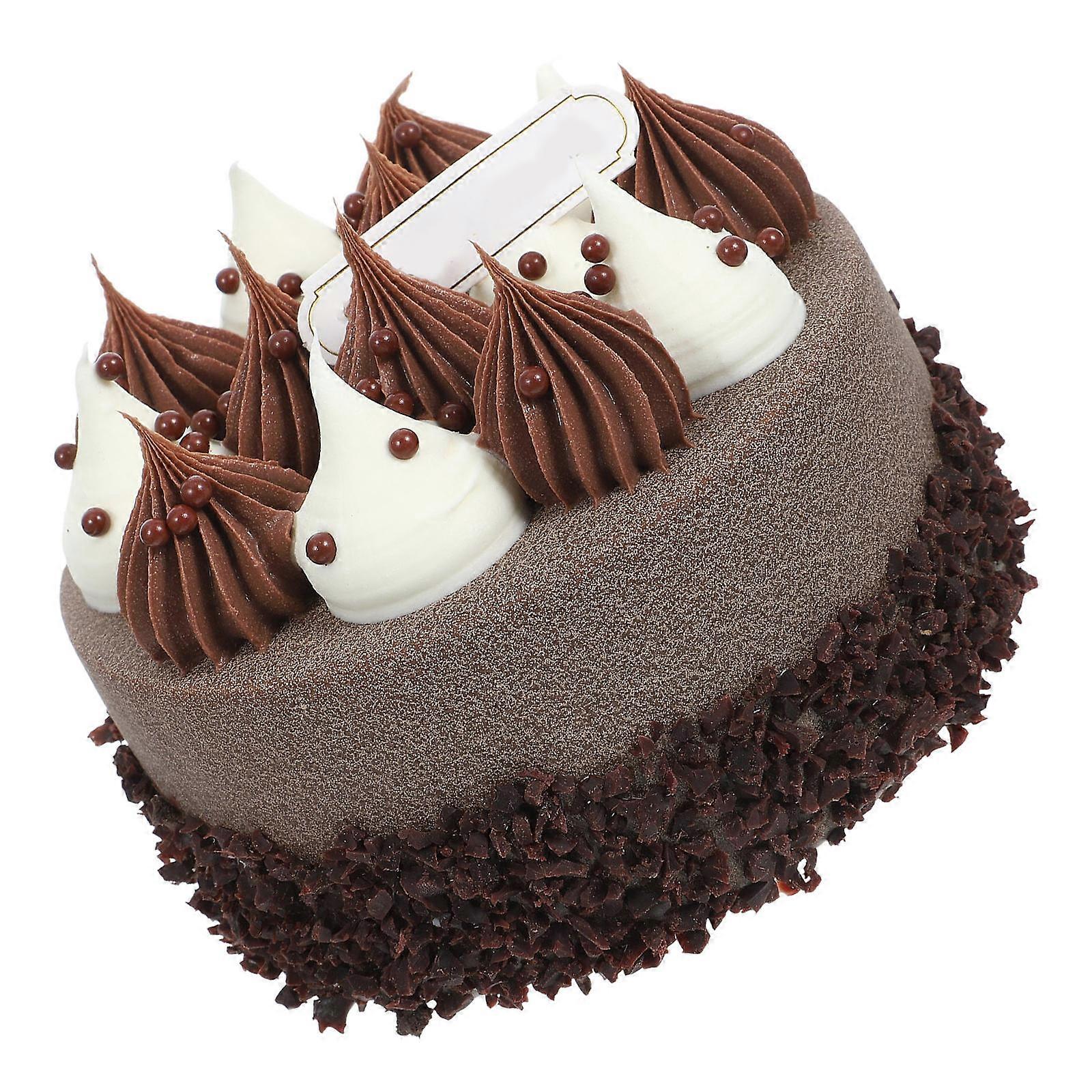 Lifelike Artificial Cake Display Model for Home Decor, Wedding Party, Bakery Store, and Event Photo Props Realistic Simulation Birthday Cake