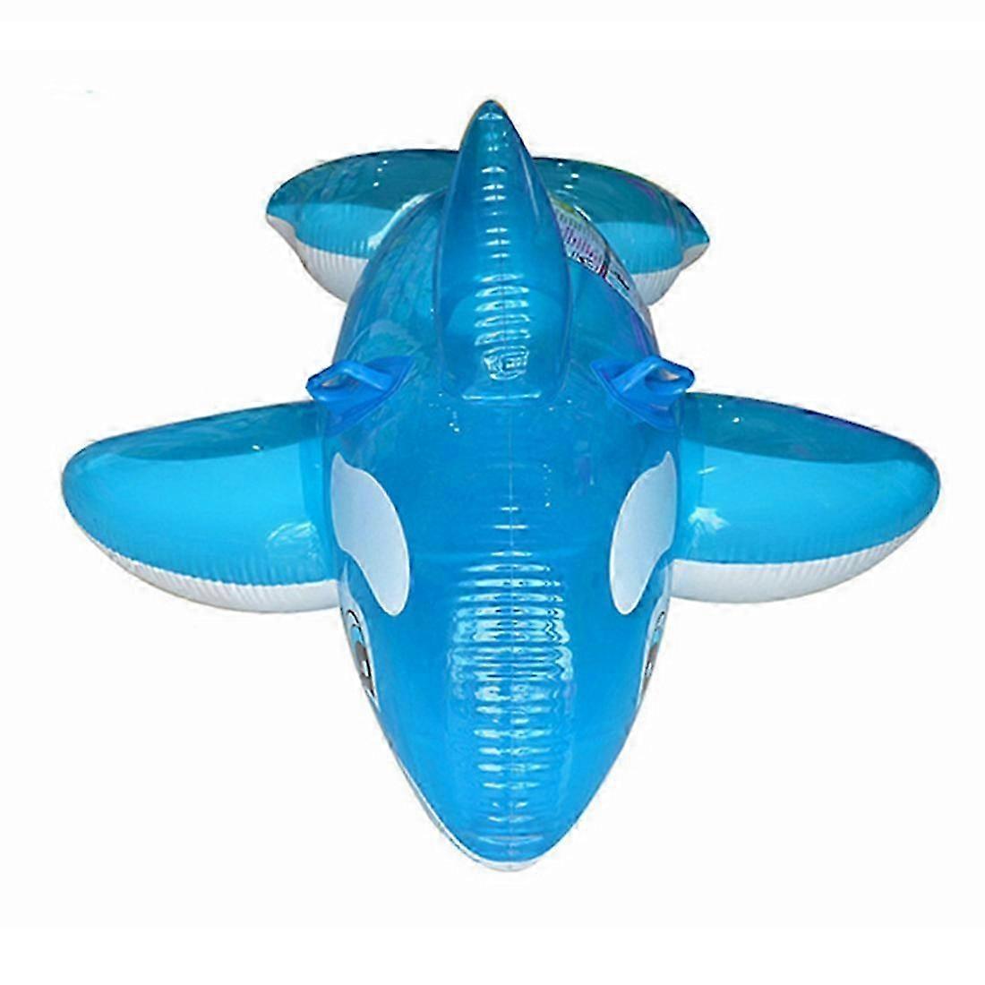 AURA Summer Inflatable Blue Whale Shaped Floating Row