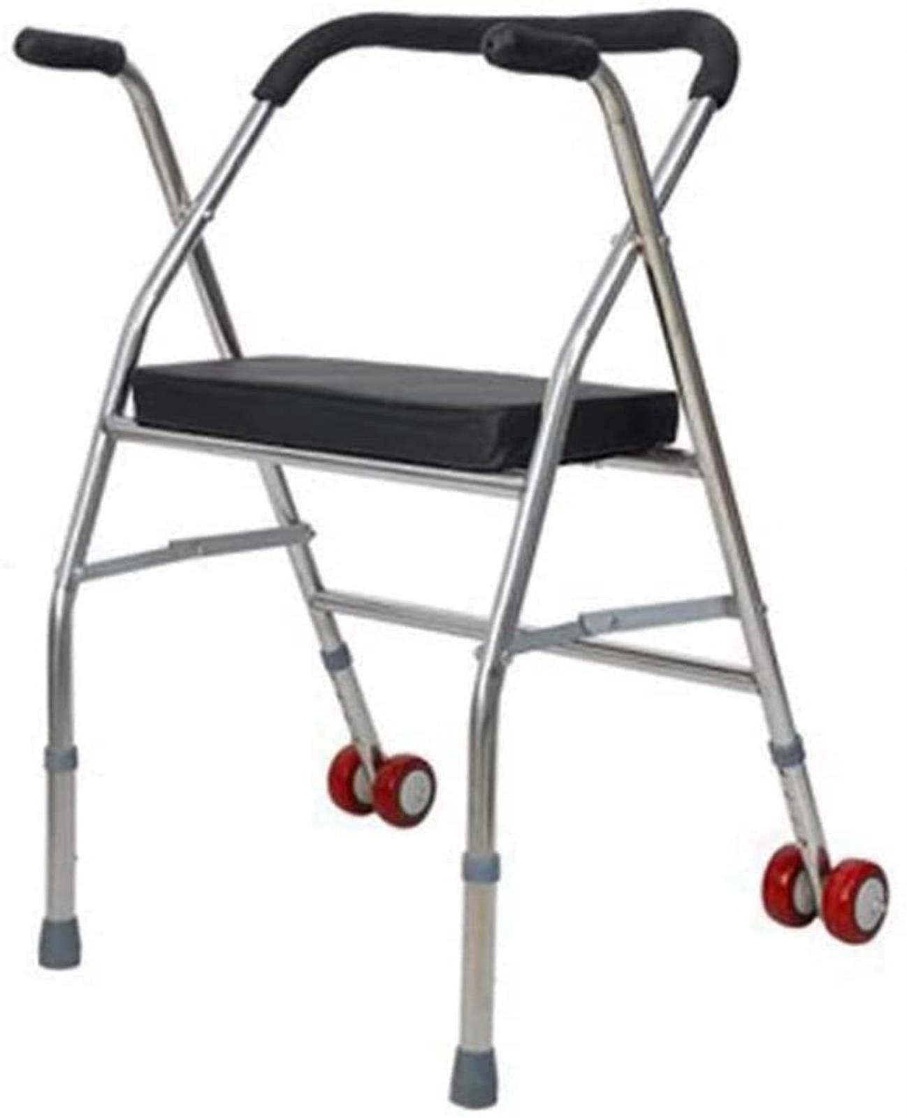 Rollator Walker For Seniors - Lightweight Frame With Seat - Mobility Aid For Elderly Adults