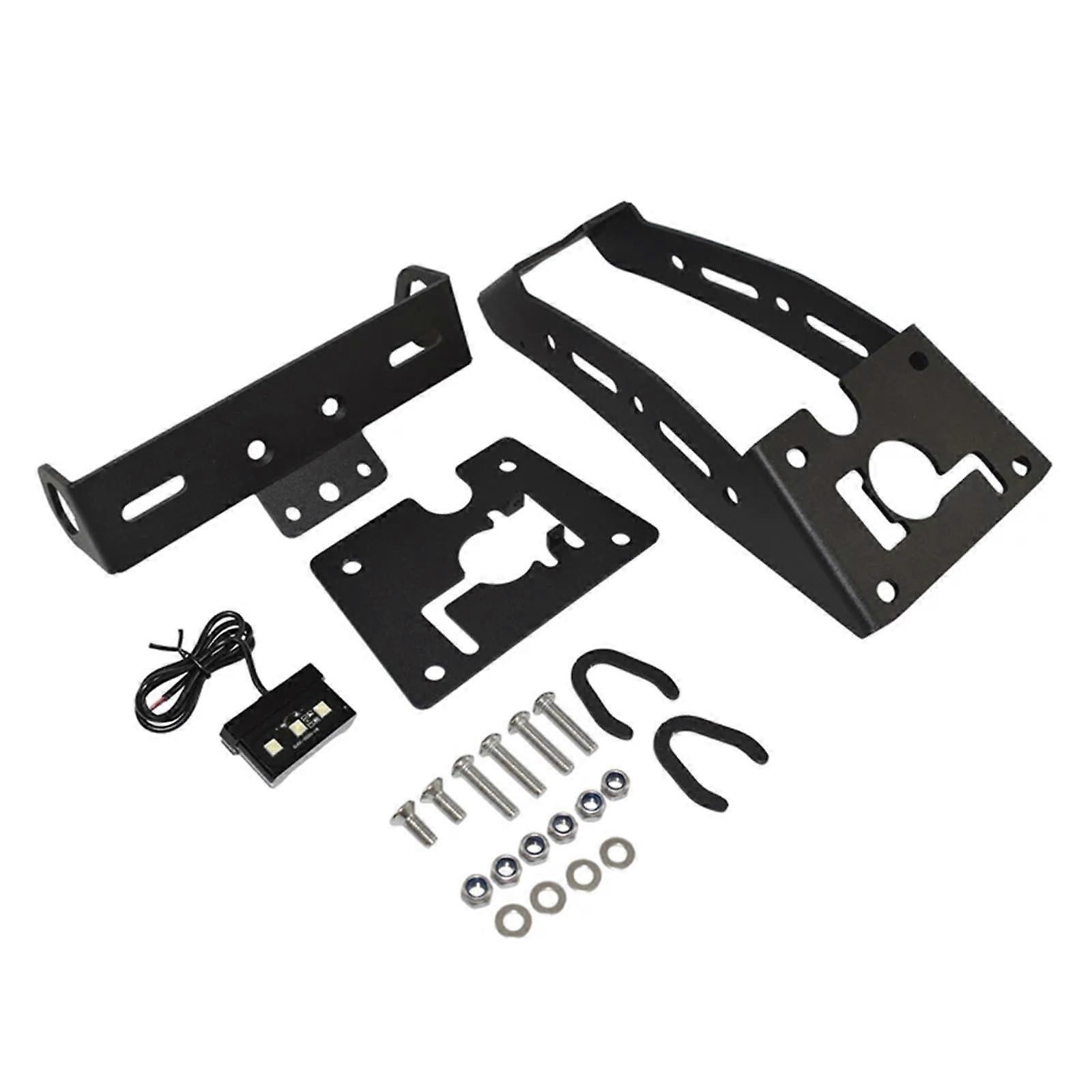 License plate holder motorcycle compatible with Yamaha for XSR900 –, license frame bracket, rear fender, eliminates rear clutter with light.