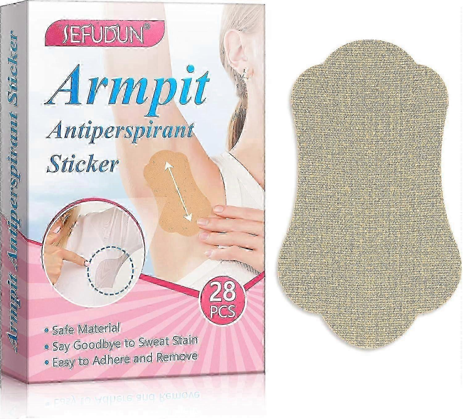Underarm Sweat Pads, Armpit Sweat Pads, Armpit Antiperspirant Patches for Women and Men, Comfortable Unflavored, Non Visible