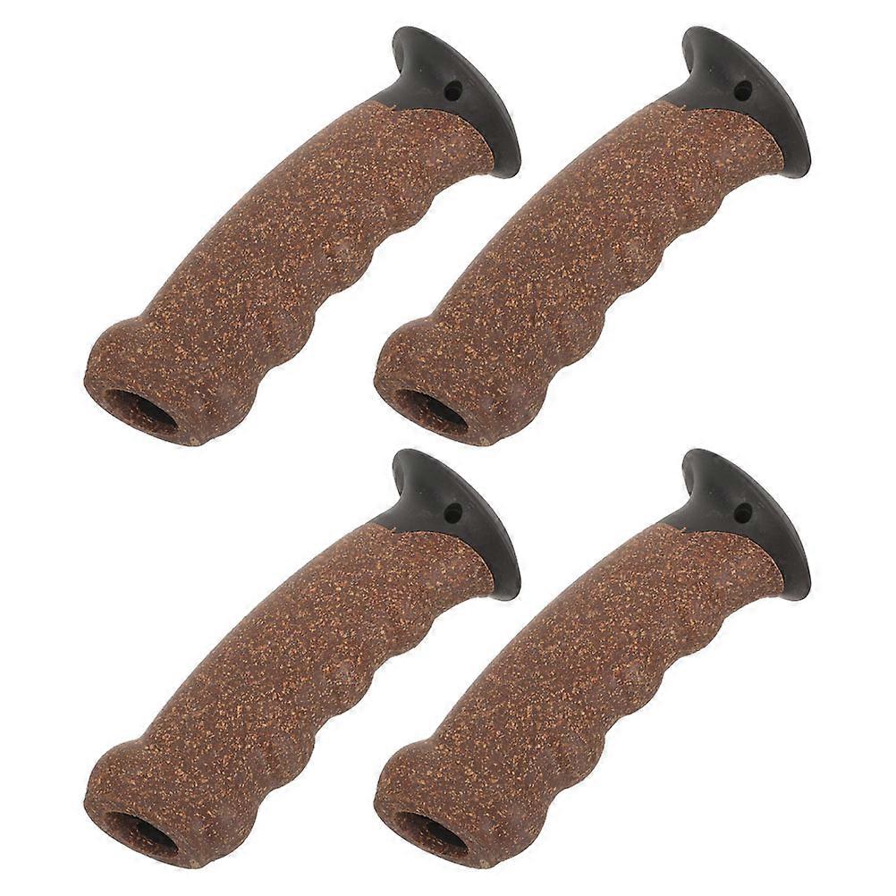 Cork Replacement Cane Grips for Trekking Poles Brown Comfortable AntiSlip Handle Pieces