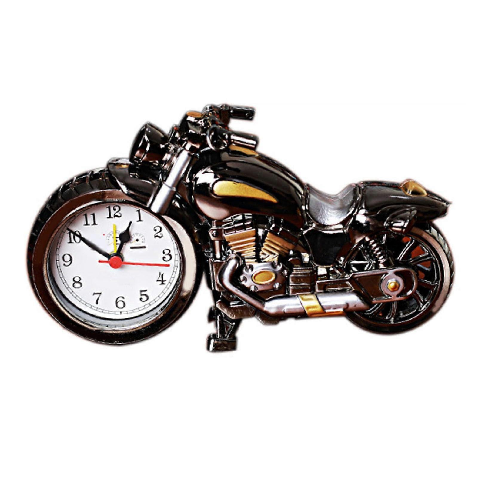 Motorcycle Clock Vintage Plastic Quartz Movement Desk Clock For Home Decor