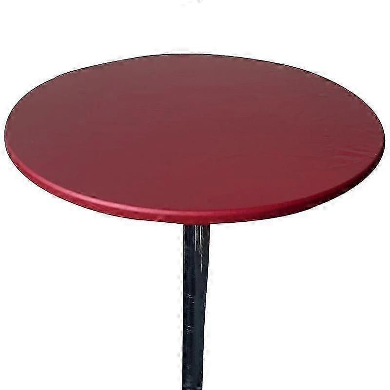 6 Colors Round 60-130cm Elastic Fitted Tablecloth Protector Table Cover Waterproof