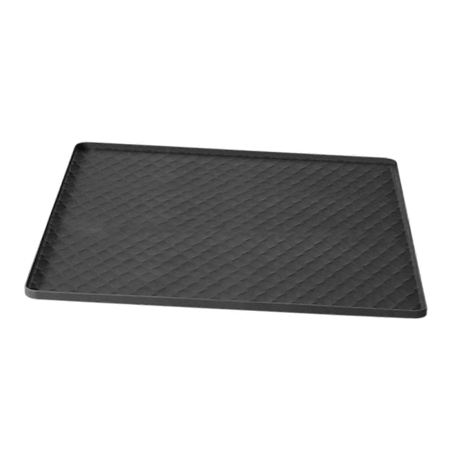 Washing Machine Covers, Non-Slip Washing Machine Mat, Multi-Purpose Mini Fridge Mat, Black, Waterproof, Durable