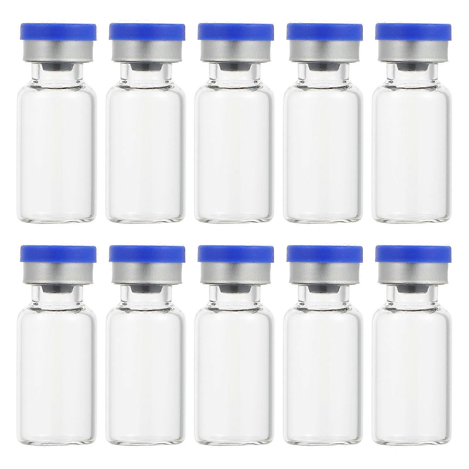 50pcs Transparent Glass Bottles with Lids, Refillable Vials for Essential Oils, Makeup, and Liquids, Compact Lightweight Design for Travel and Storage