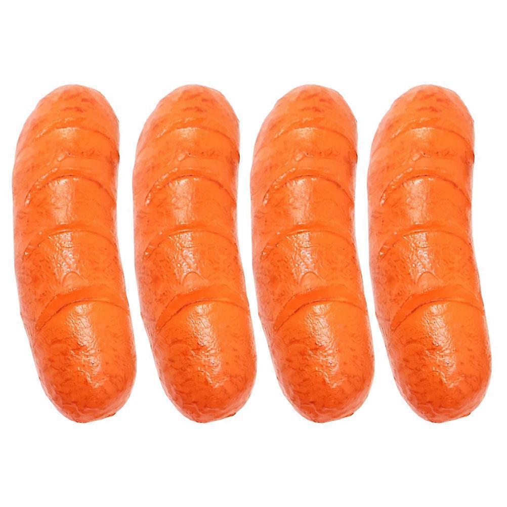 Simulation Props 4Pcs Mini Realistic Sausage Suitable For Parties And Catering Industry Featuring Lightweight PVC Construction