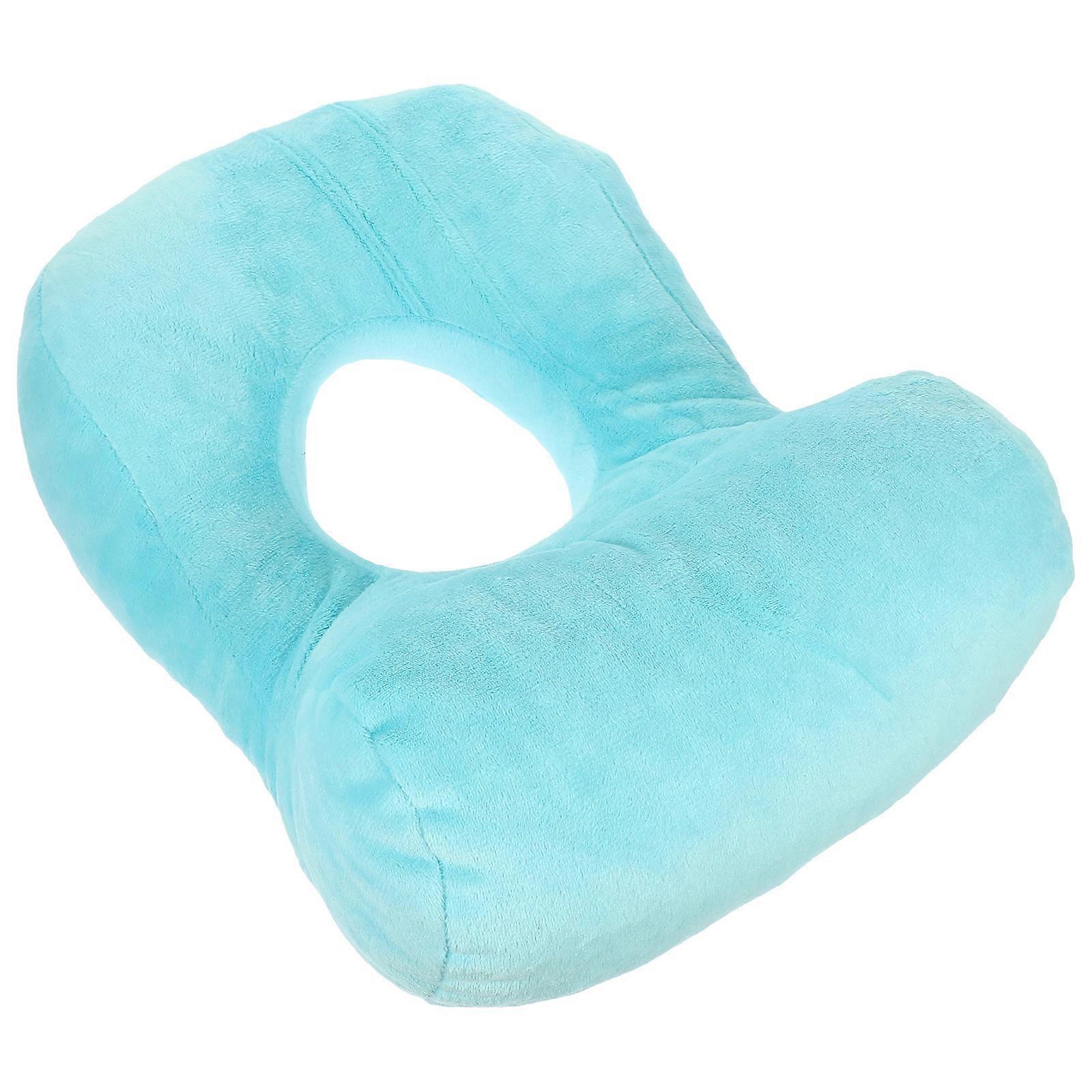 Nap Pillow Comfortable Memory Foams Office Use Ergonomic Design Blue 1Pcs