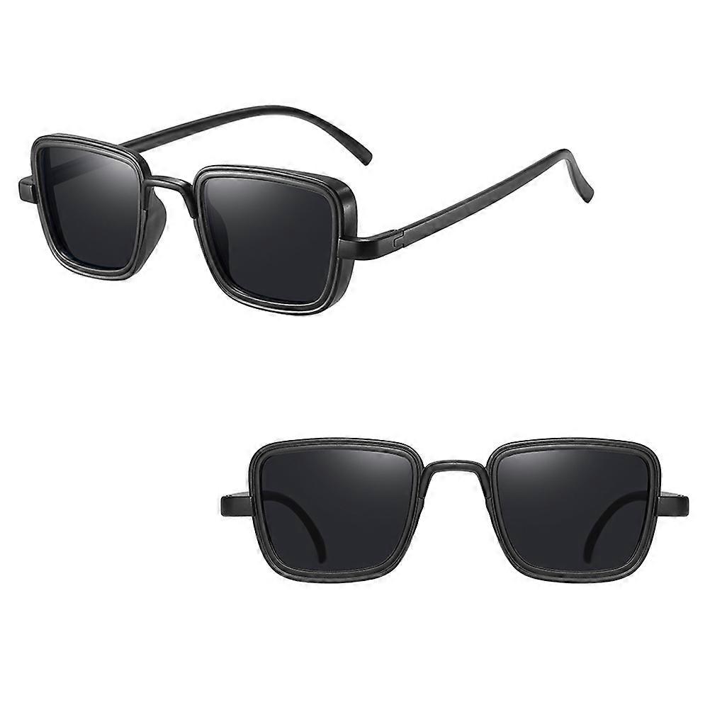 Fashionable Black Sunglasses for Men – UV Protection for Summer Outdoor Activities & Beach Parties, Stylish Eye Wear for