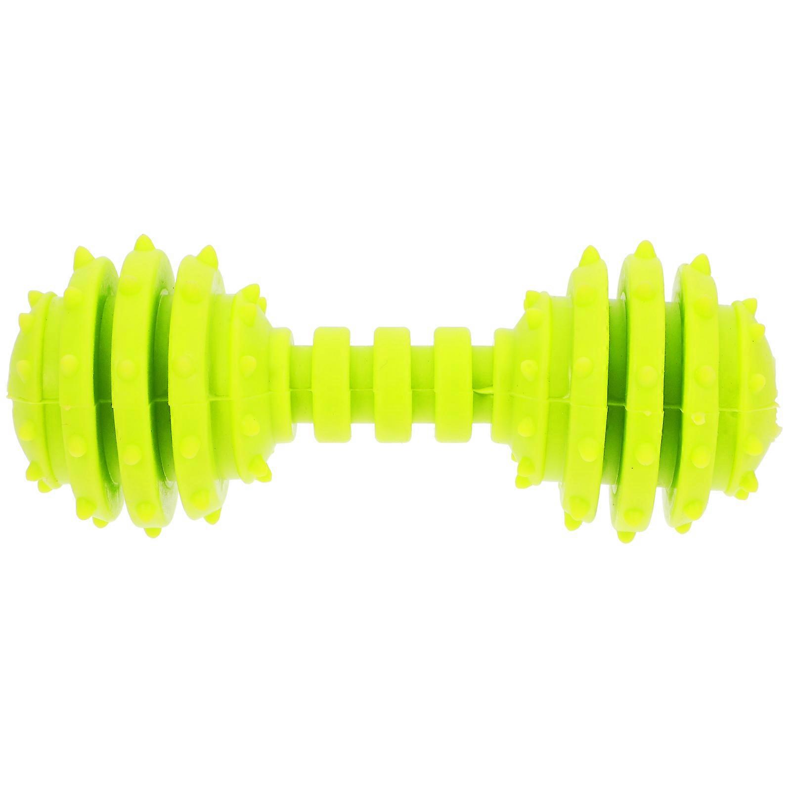 لعبة مضغ لوقت اللعب مع حبل القطن مطرقة شكل الحديد الأخضر 1 مجموعة لتنظيف الأسنان