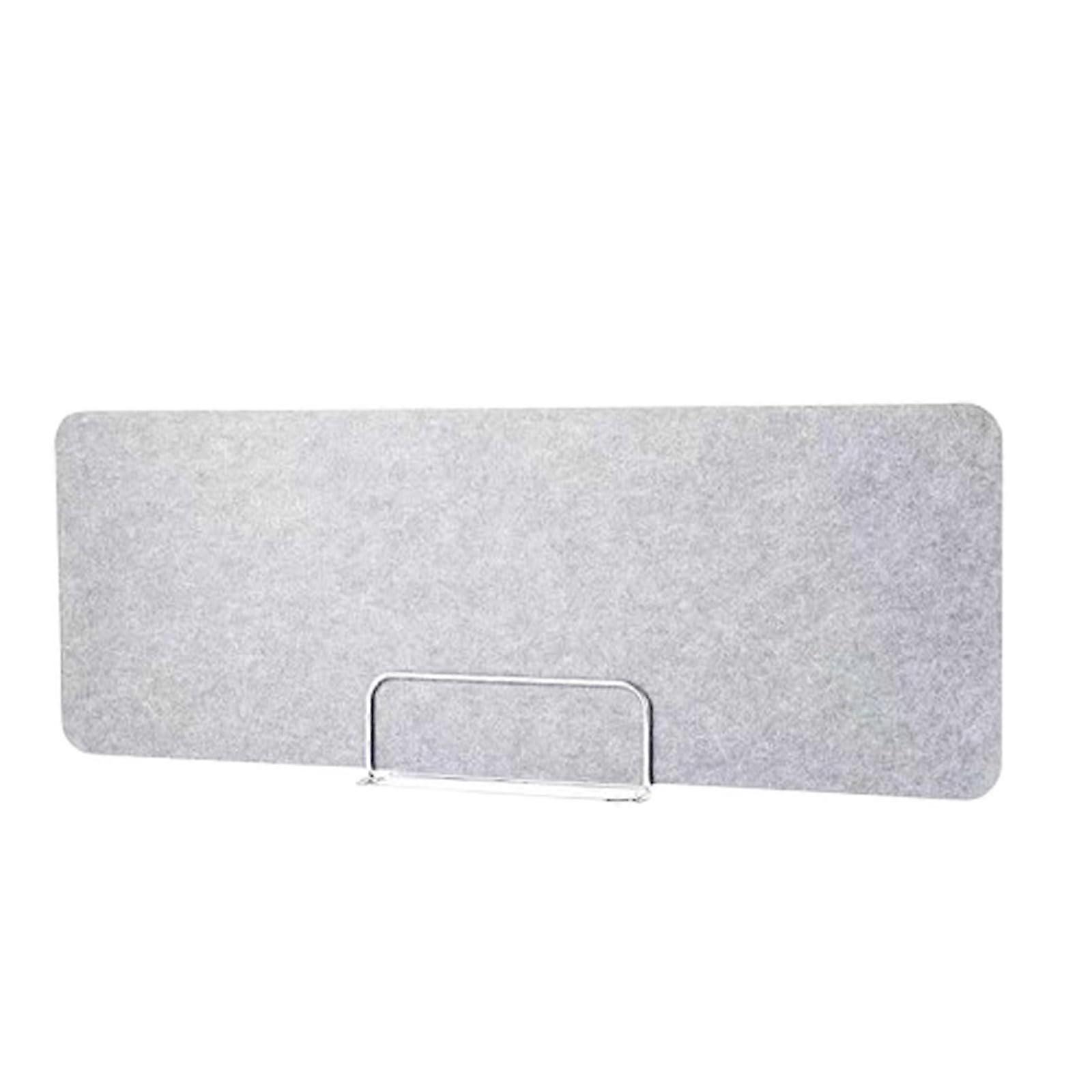 Acoustic Divider Desk, Felt Privacy Screen Panel, Light Grey (40*50) with Mobile Base