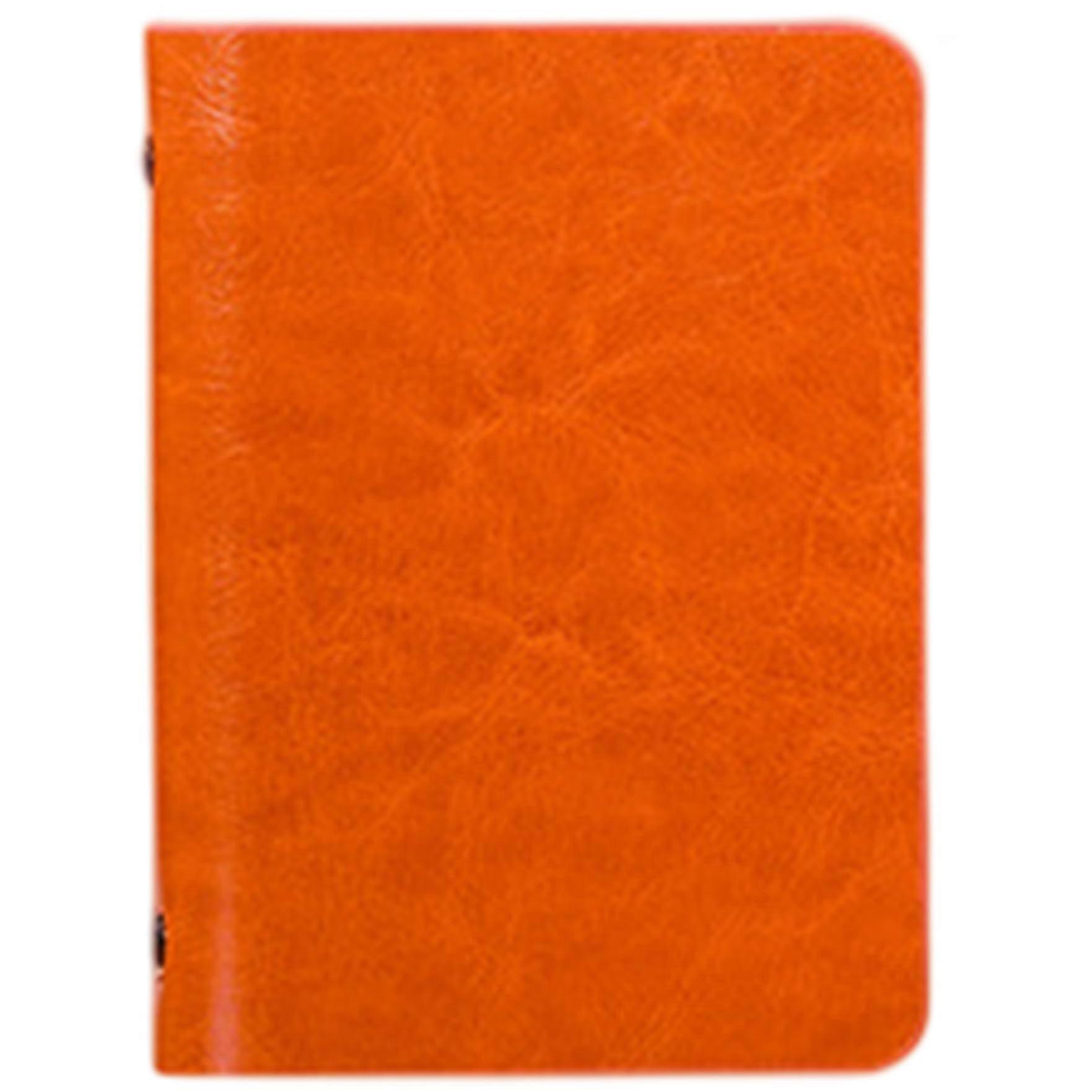 Pocket Notebook A7, 6 Ring Leather Mini Notebook - Compact Size with Blank Pages for Office and Home School Supplies
