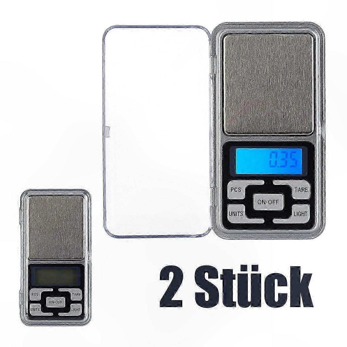 Compact Digital Pocket Scales, 200g/0.01g Precision with LCD Display, Portable Design for Accurate Weighing (Set of 2)